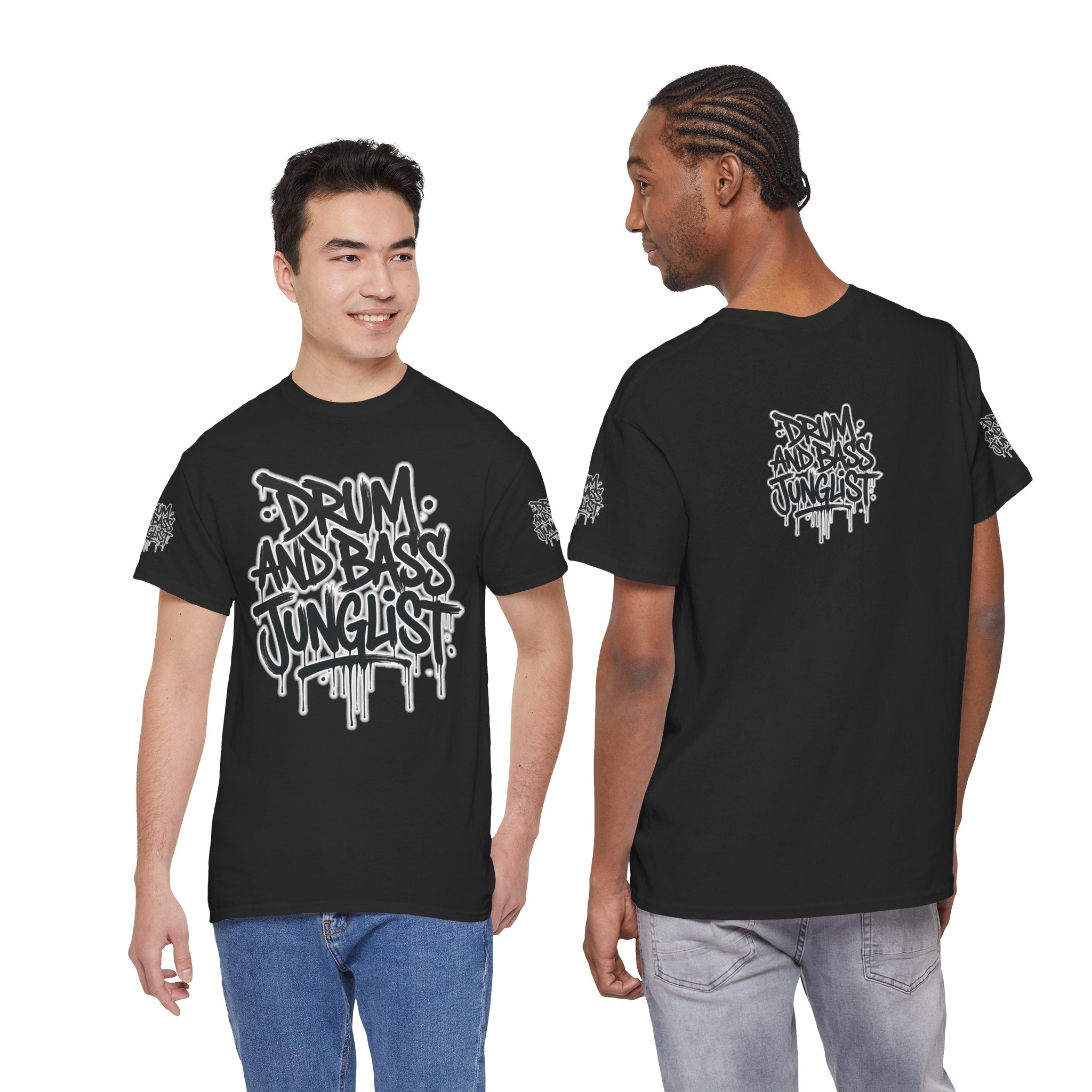 Junglist Militia™ Since 1996 | Drum & Bass Junglist Graffiti Gildan Premium Cotton T-Shirt | NeuroDemonic Records Official Streetwear | 10 Colors