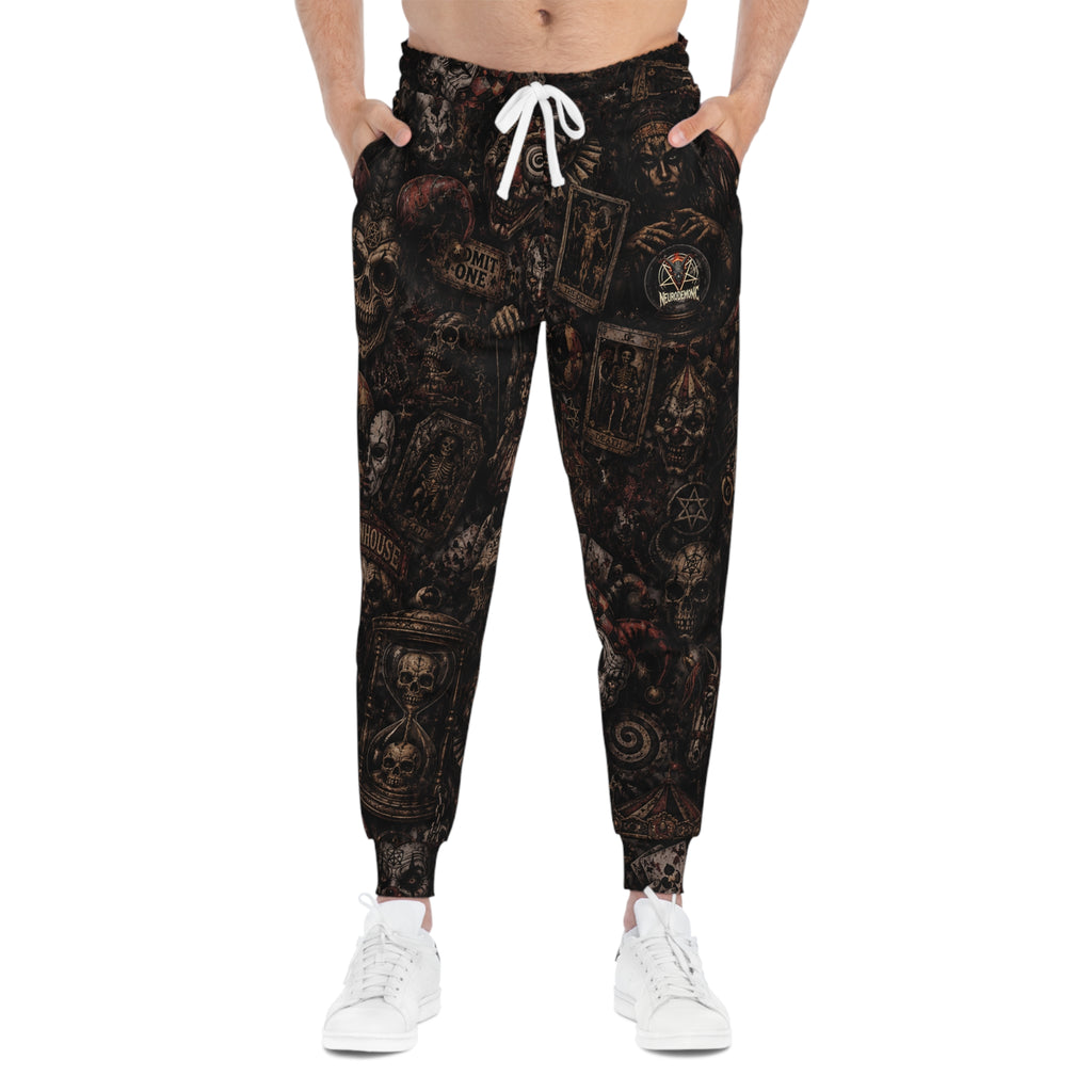 NeuroDemonic Carnival of the Damned Joggers – Premium Horror Circus Streetwear