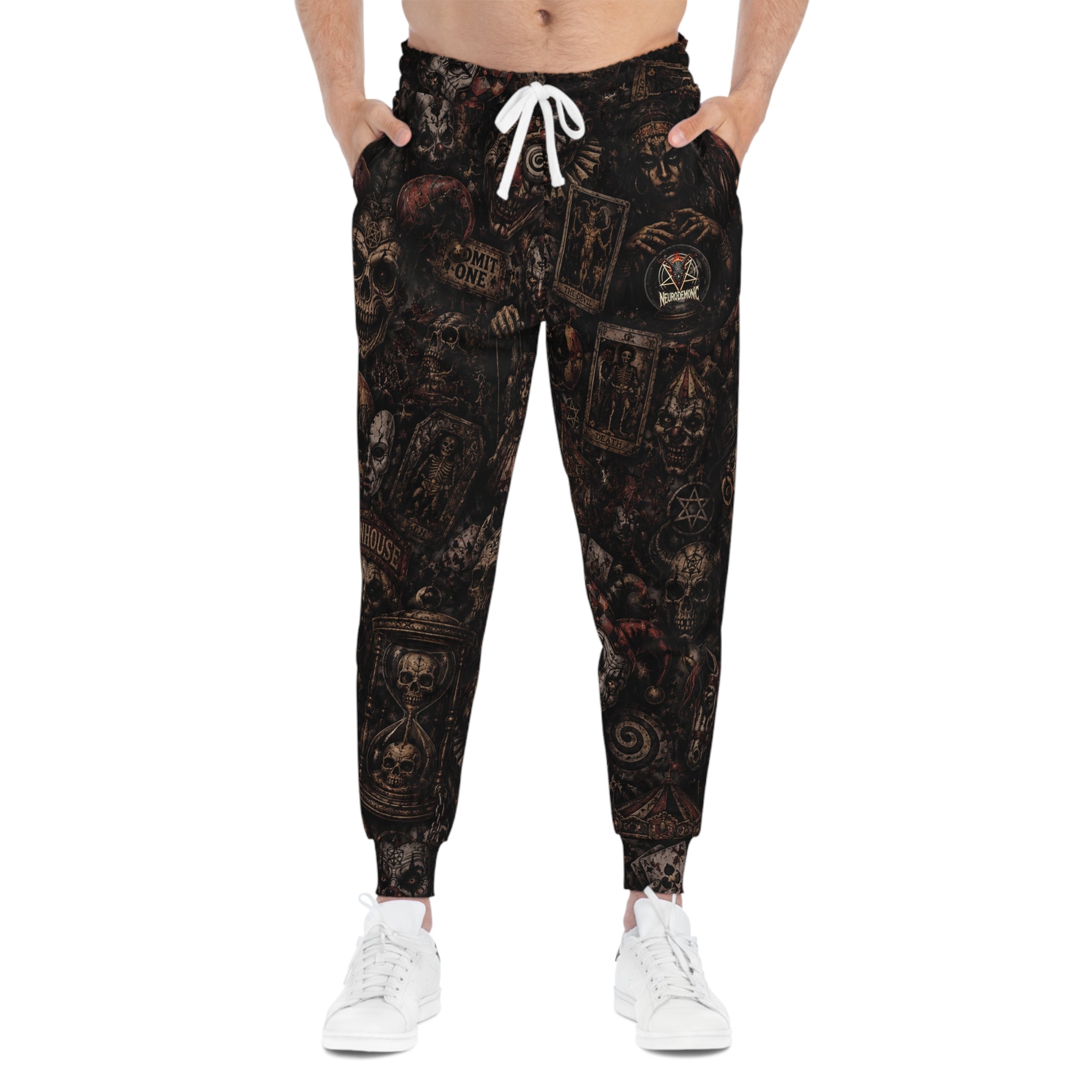 NeuroDemonic Carnival of the Damned Joggers – Premium Horror Circus Streetwear