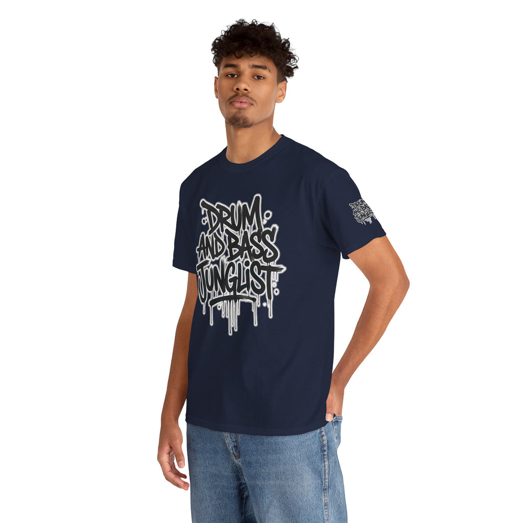 Junglist Militia™ Since 1996 | Drum & Bass Junglist Graffiti Gildan Premium Cotton T-Shirt | NeuroDemonic Records Official Streetwear | 10 Colors