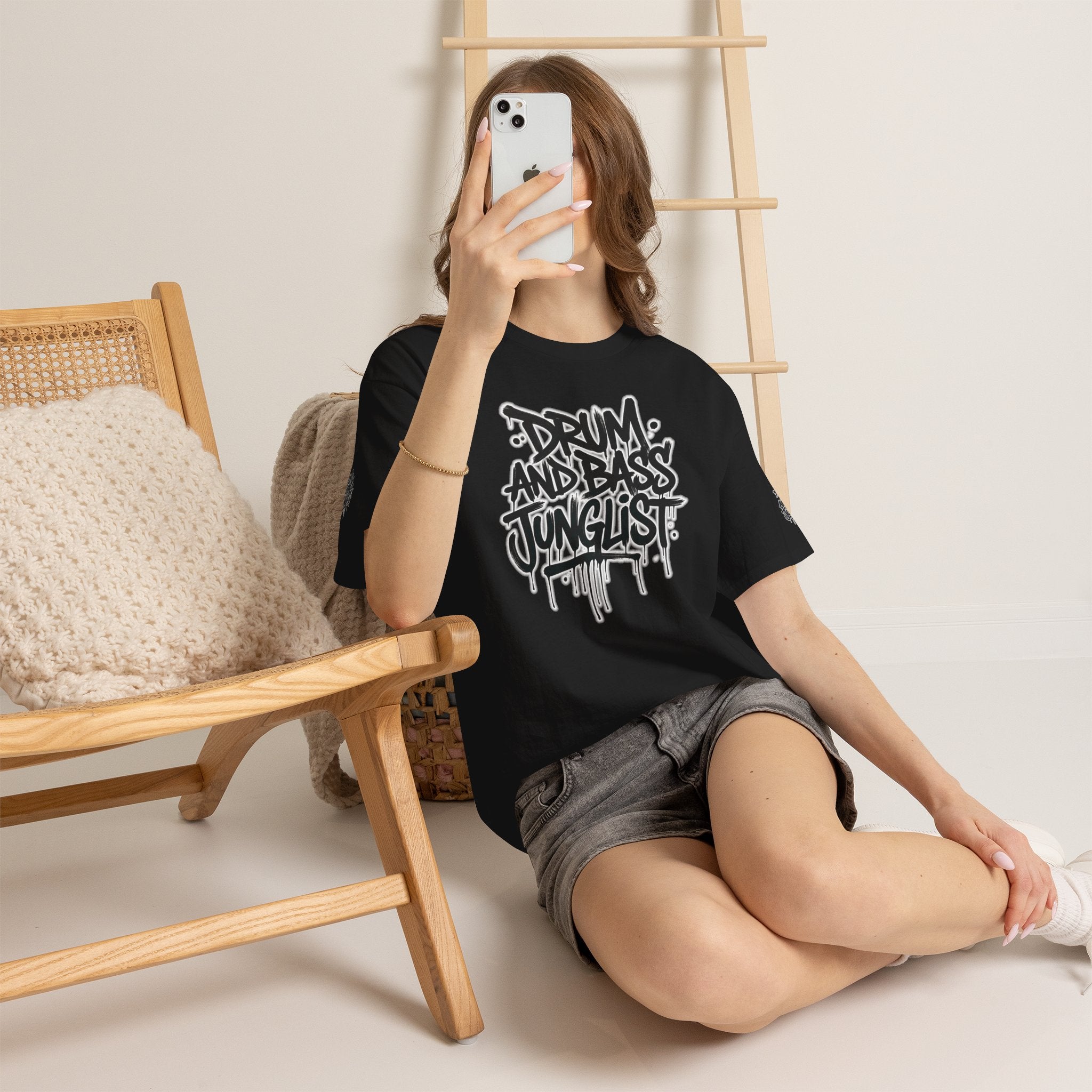 Junglist Militia™ Since 1996 | Drum & Bass Junglist Graffiti Gildan Premium Cotton T-Shirt | NeuroDemonic Records Official Streetwear | 10 Colors