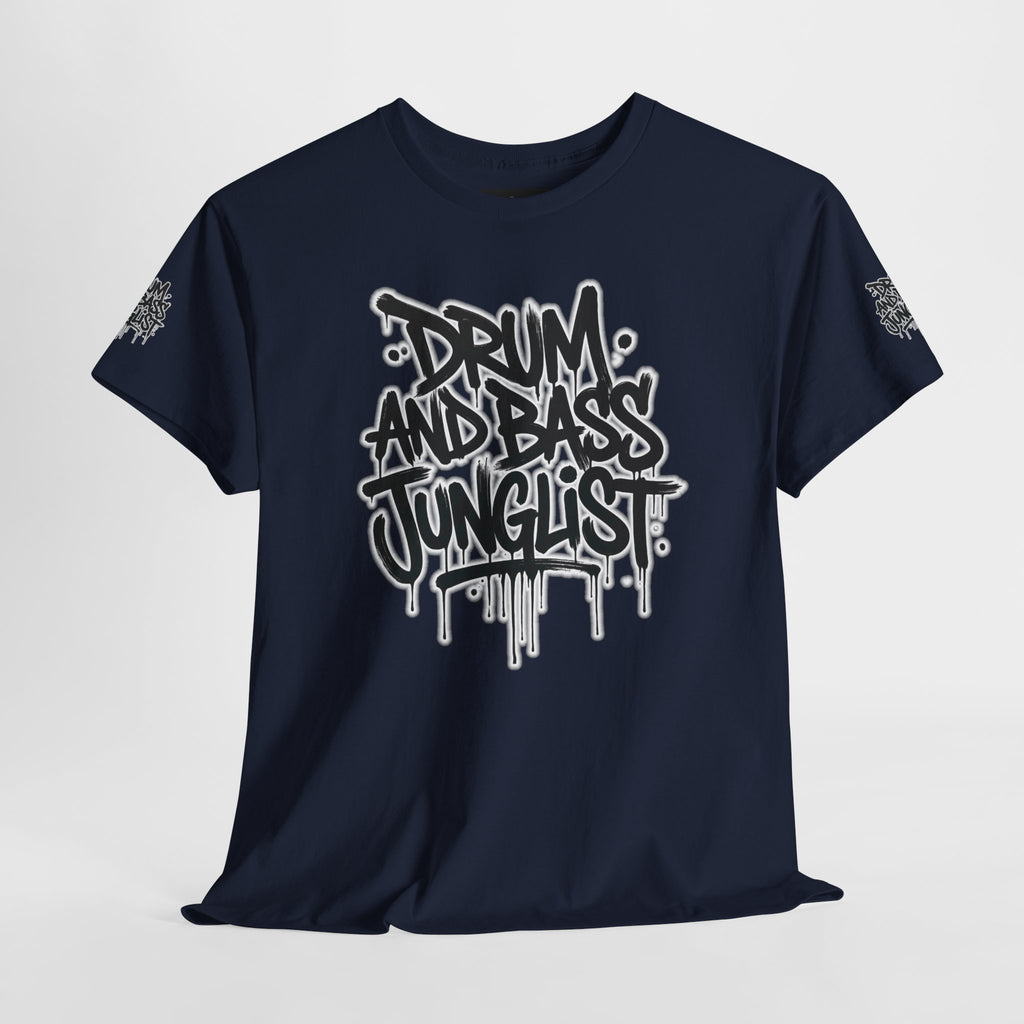 Junglist Militia™ Since 1996 | Drum & Bass Junglist Graffiti Gildan Premium Cotton T-Shirt | NeuroDemonic Records Official Streetwear | 10 Colors