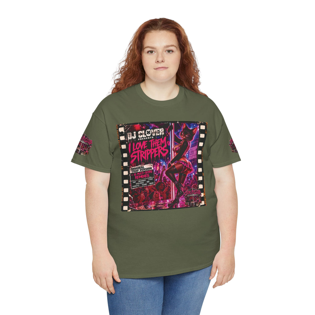 DJ Clover Presents “I Love Them Strippers” - Strip Club Records Official Album T-Shirt