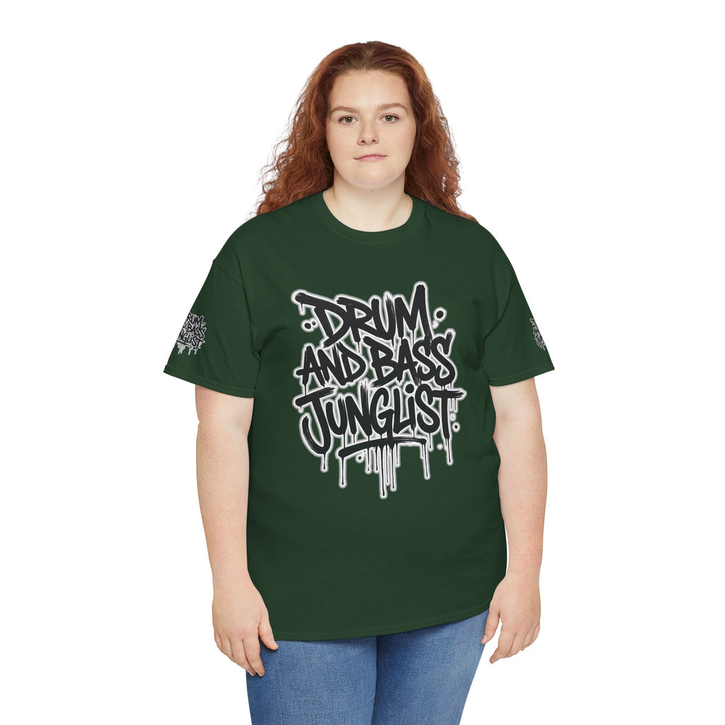 Junglist Militia™ Since 1996 | Drum & Bass Junglist Graffiti Gildan Premium Cotton T-Shirt | NeuroDemonic Records Official Streetwear | 10 Colors