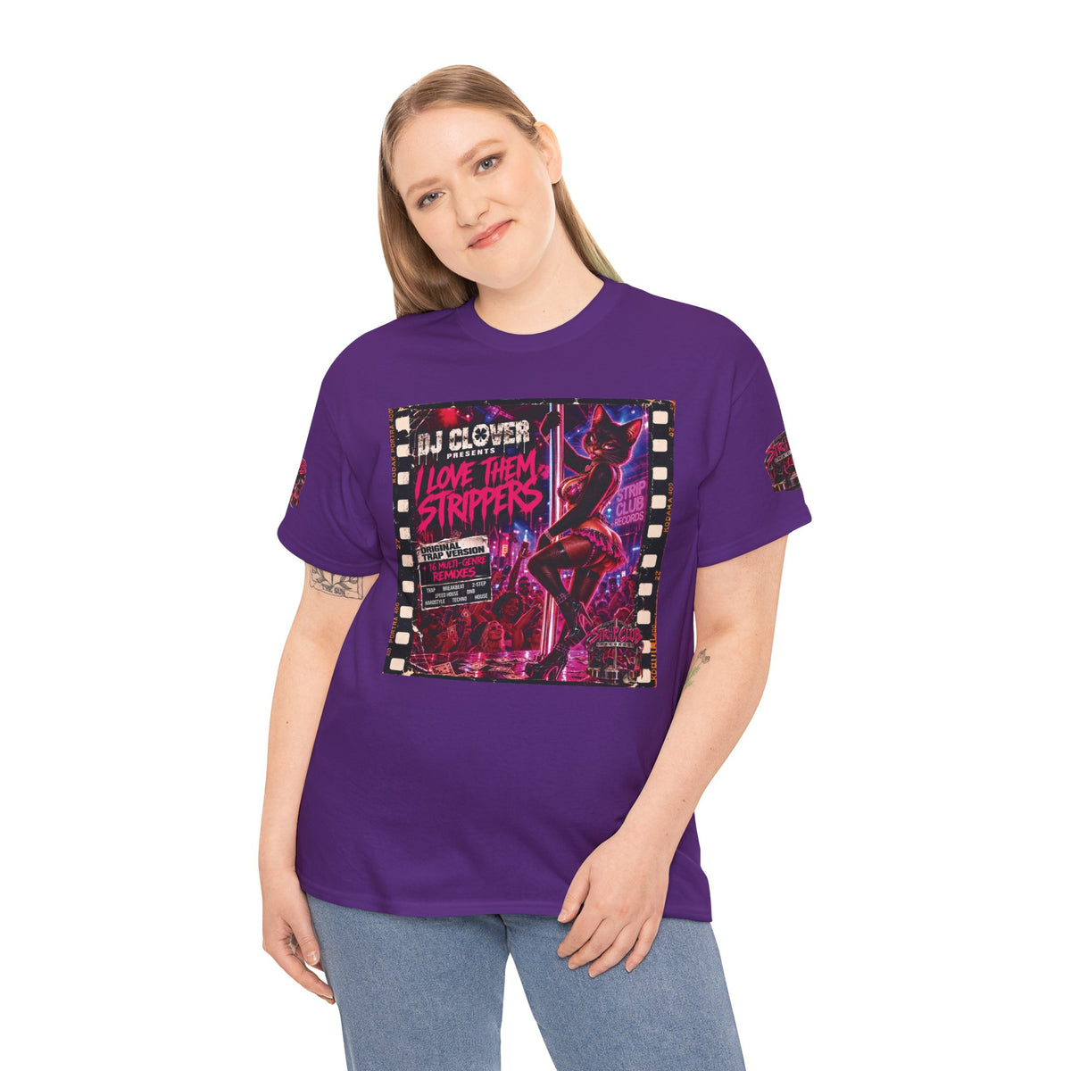 DJ Clover Presents “I Love Them Strippers” - Strip Club Records Official Album T-Shirt