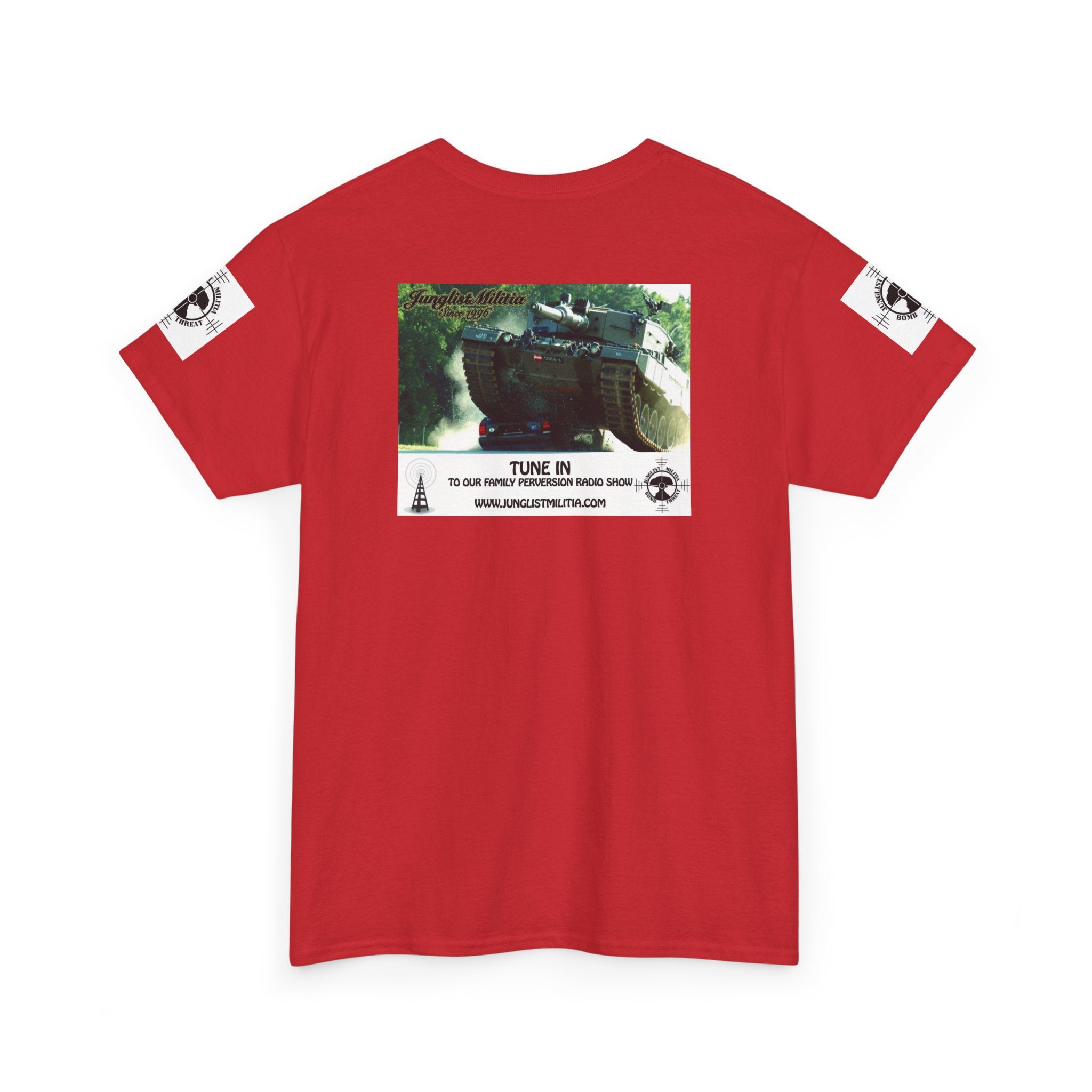 Classic Radio Junglist Militia The Junglist Militia Family Perversion Radio Show Los Angeles, California. Unisex Gildan T-Shirt