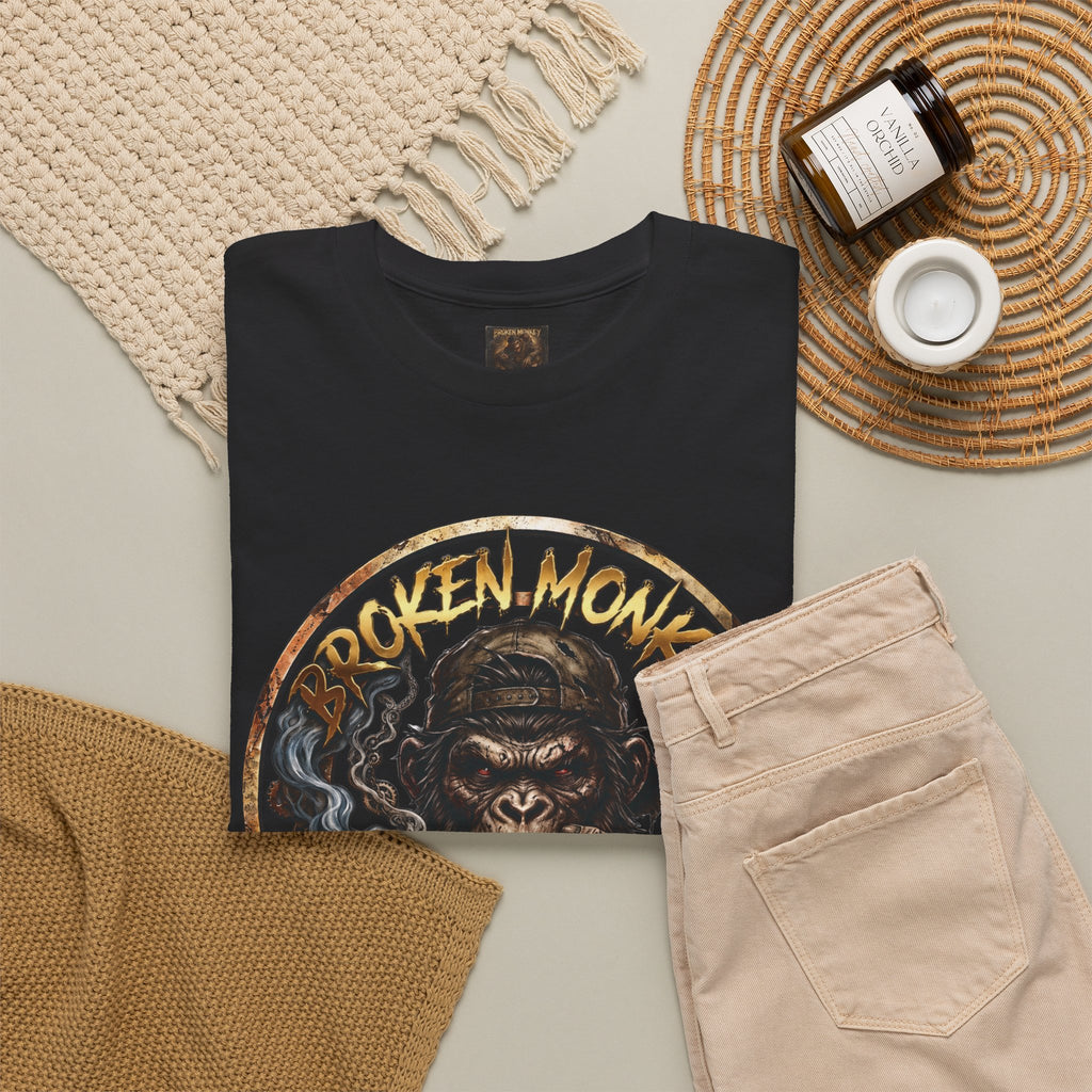 Broken Monkey Records Premium Heavy Drum & Bass T-Shirt | Neurofunk • Jump Up • Jungle • DJ Streetwear