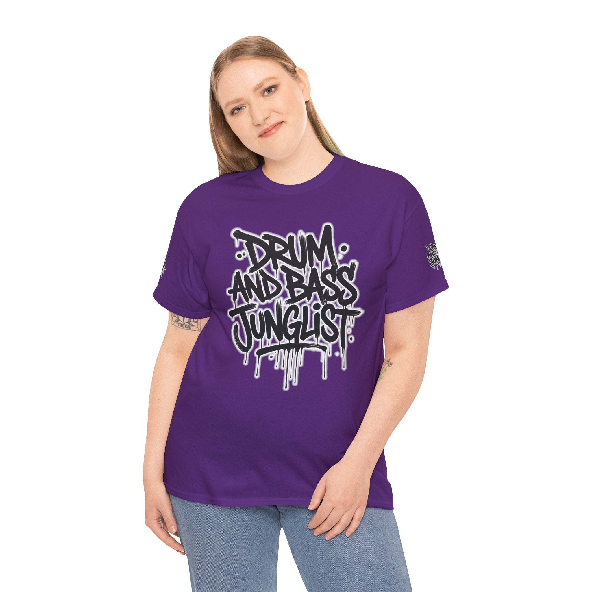 Junglist Militia™ Since 1996 | Drum & Bass Junglist Graffiti Gildan Premium Cotton T-Shirt | NeuroDemonic Records Official Streetwear | 10 Colors