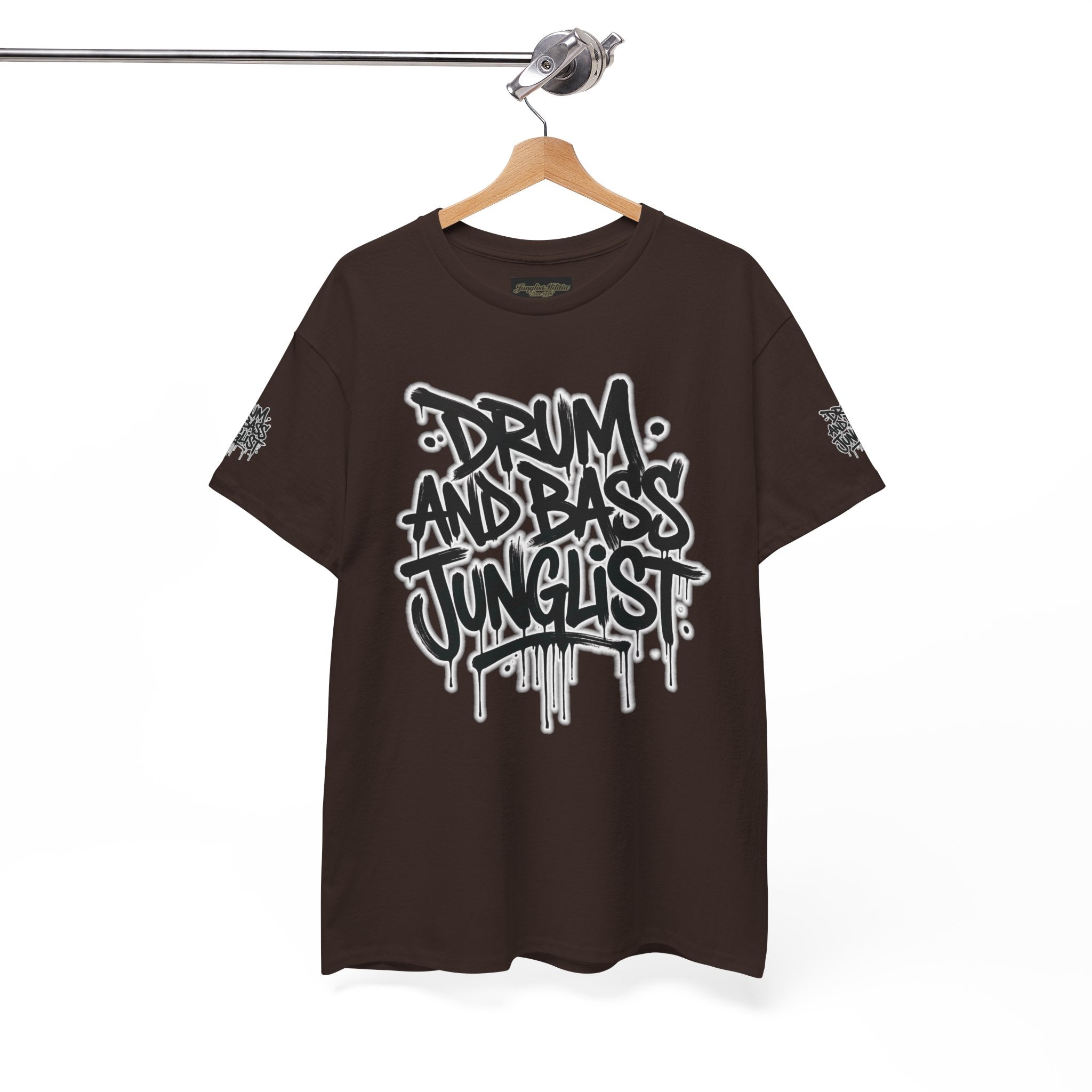 Junglist Militia™ Since 1996 | Drum & Bass Junglist Graffiti Gildan Premium Cotton T-Shirt | NeuroDemonic Records Official Streetwear | 10 Colors