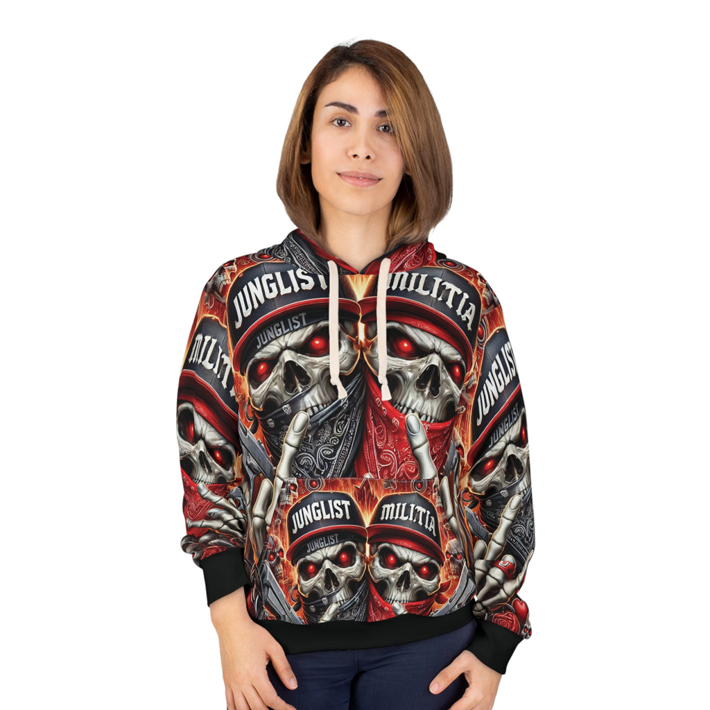 Junglist Militia™ Since 1996 Gangster Edition All-Over Print Hooded Jacket | Limited Edition Streetwear