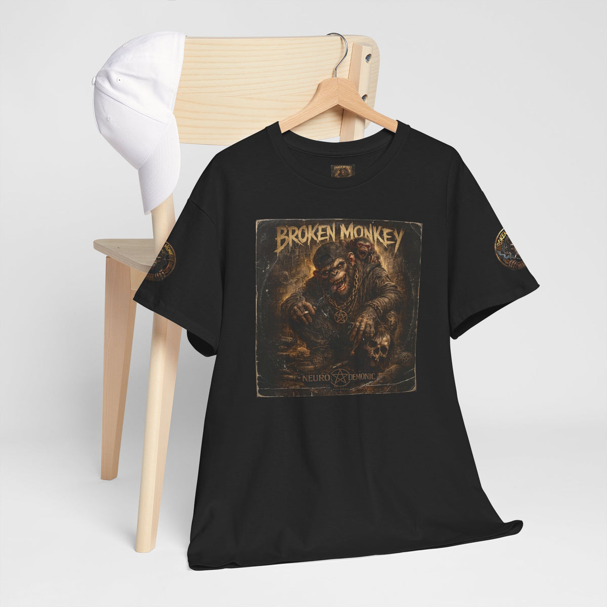 BROKEN MONKEY Vintage Heavyweight - Drum & Bass T-Shirt