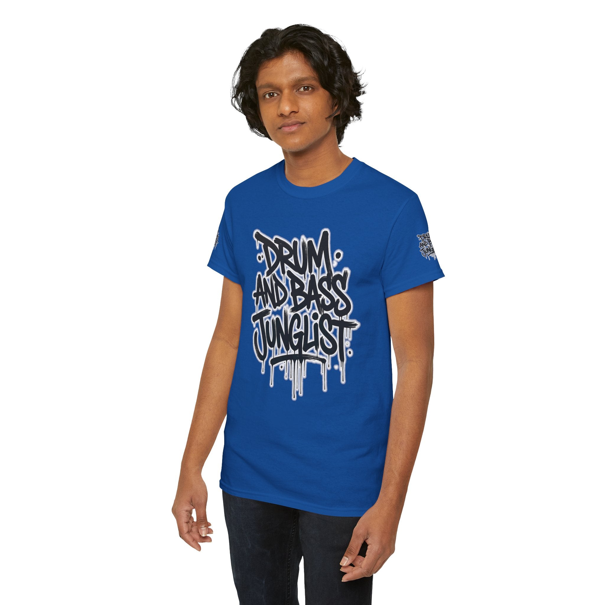 Junglist Militia™ Since 1996 | Drum & Bass Junglist Graffiti Gildan Premium Cotton T-Shirt | NeuroDemonic Records Official Streetwear | 10 Colors