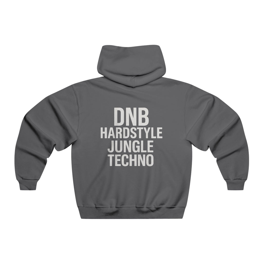 DNB Hardstyle Jungle Techno JERZEES® Unisex Pullover Hoodie – Underground Rave Streetwear Edition