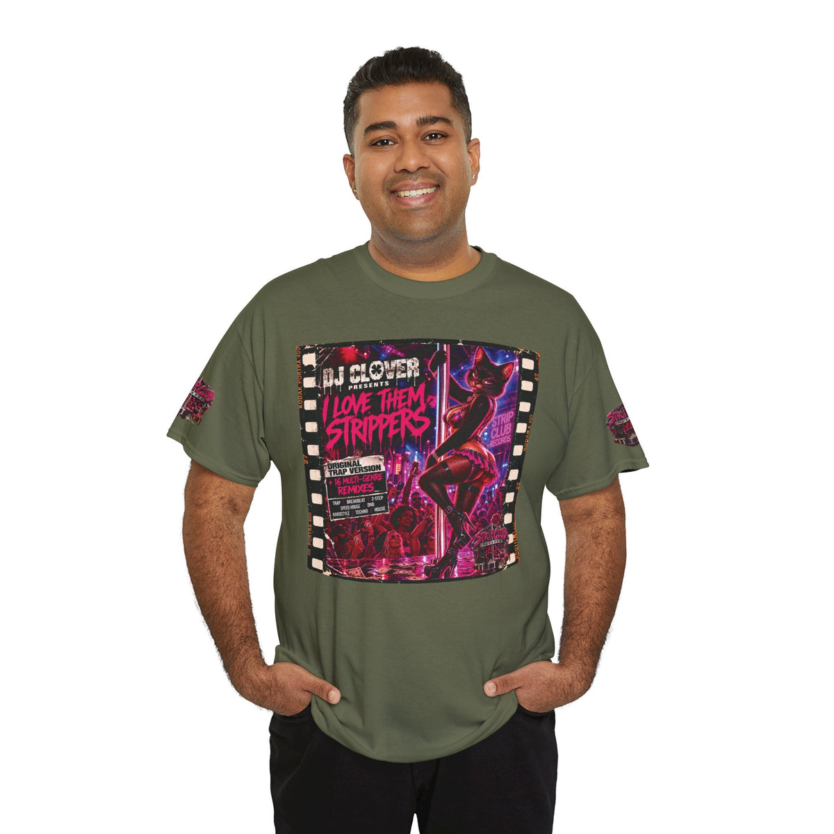 DJ Clover Presents “I Love Them Strippers” - Strip Club Records Official Album T-Shirt