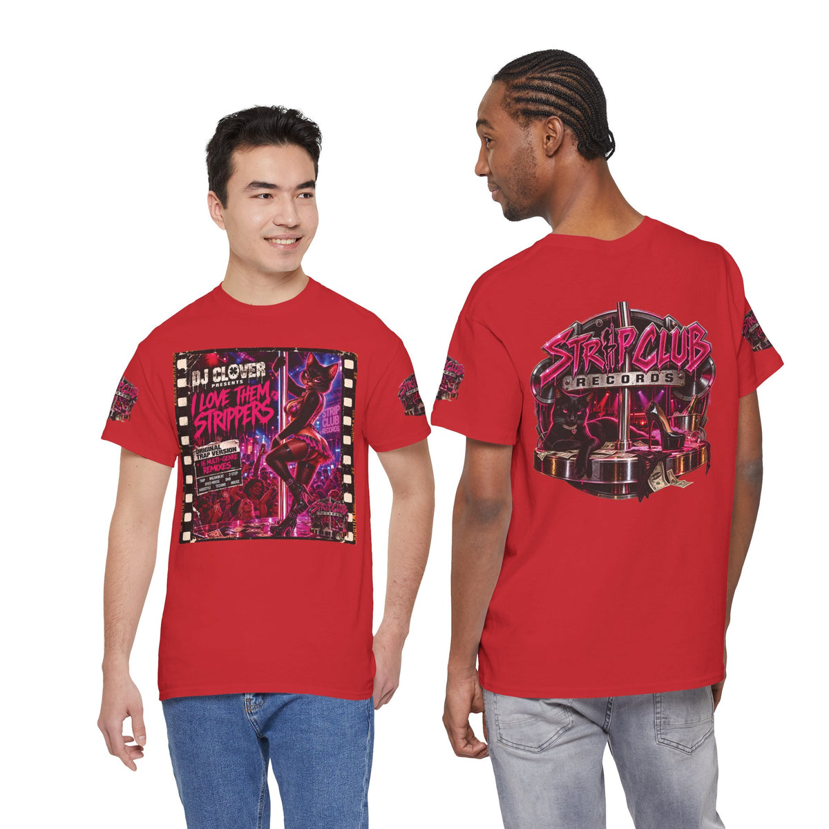 DJ Clover Presents “I Love Them Strippers” - Strip Club Records Official Album T-Shirt