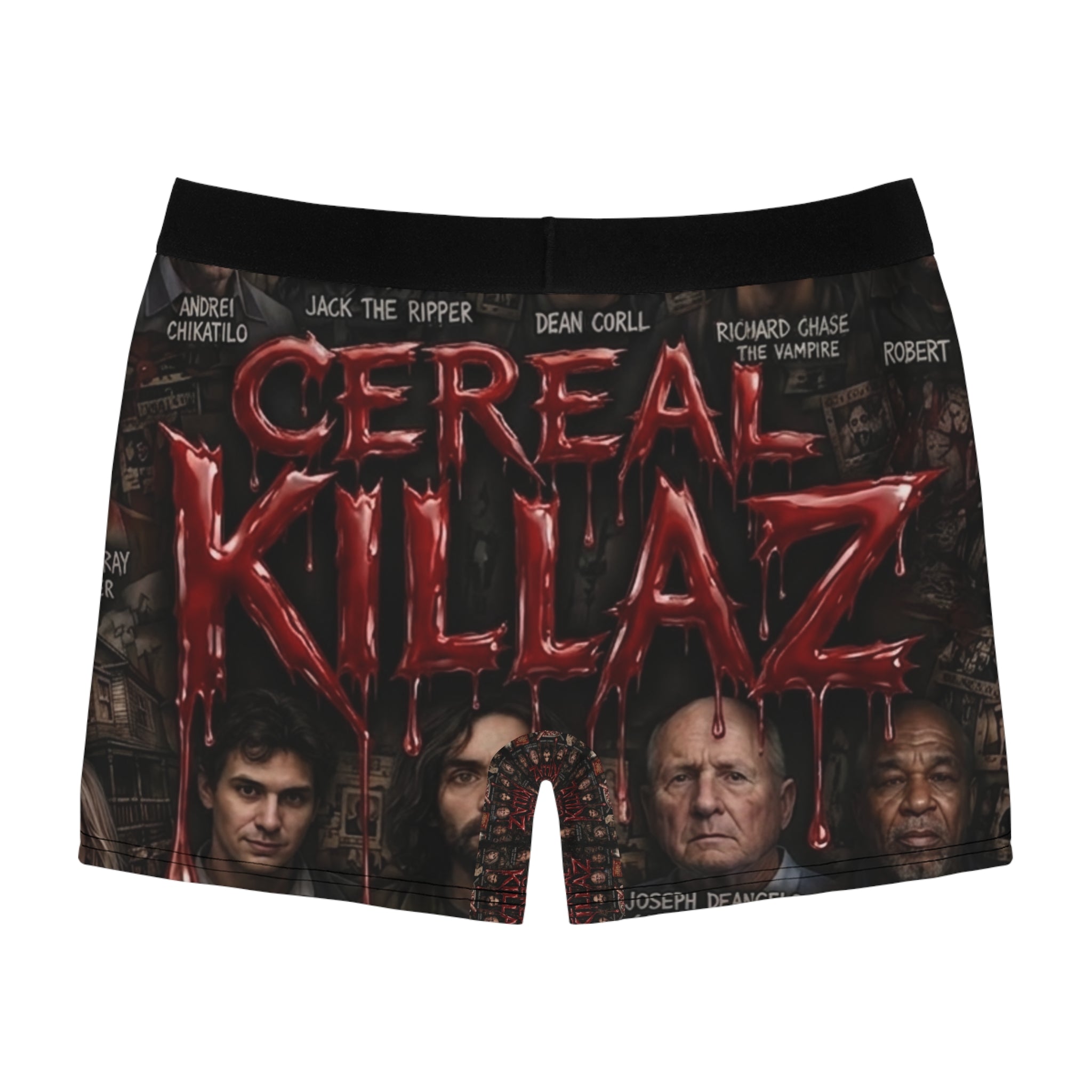 CEREAL KILLAZ™ True Crime Collector Boxer Briefs | Horror Novelty Underwear | NeuroDemonic