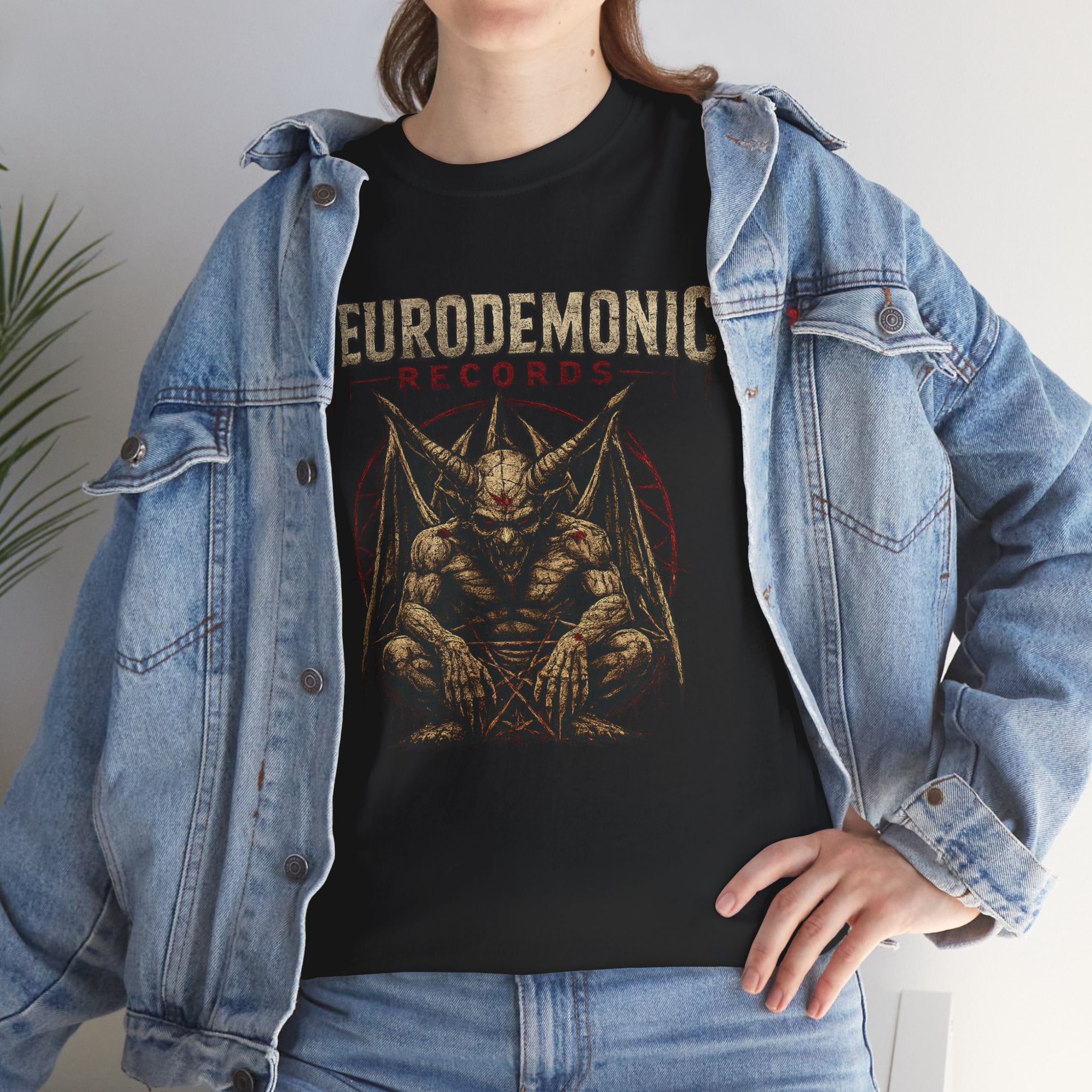 NeuroDemonic Records™ Premium Gildan Cotton T-Shirt – Gargoyle Demon Tour Edition