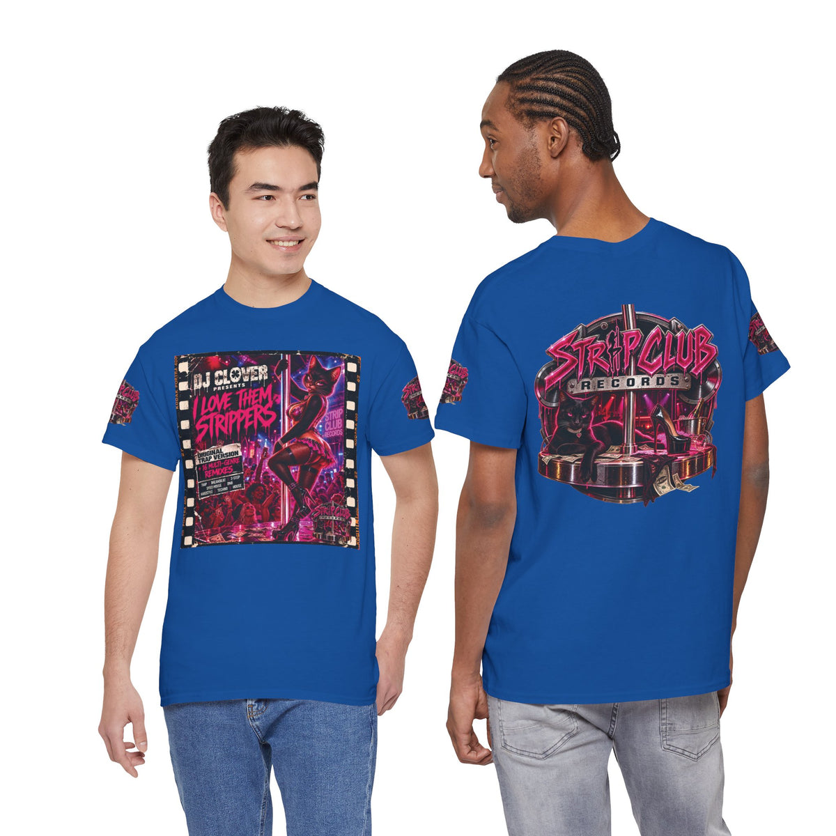 DJ Clover Presents “I Love Them Strippers” - Strip Club Records Official Album T-Shirt