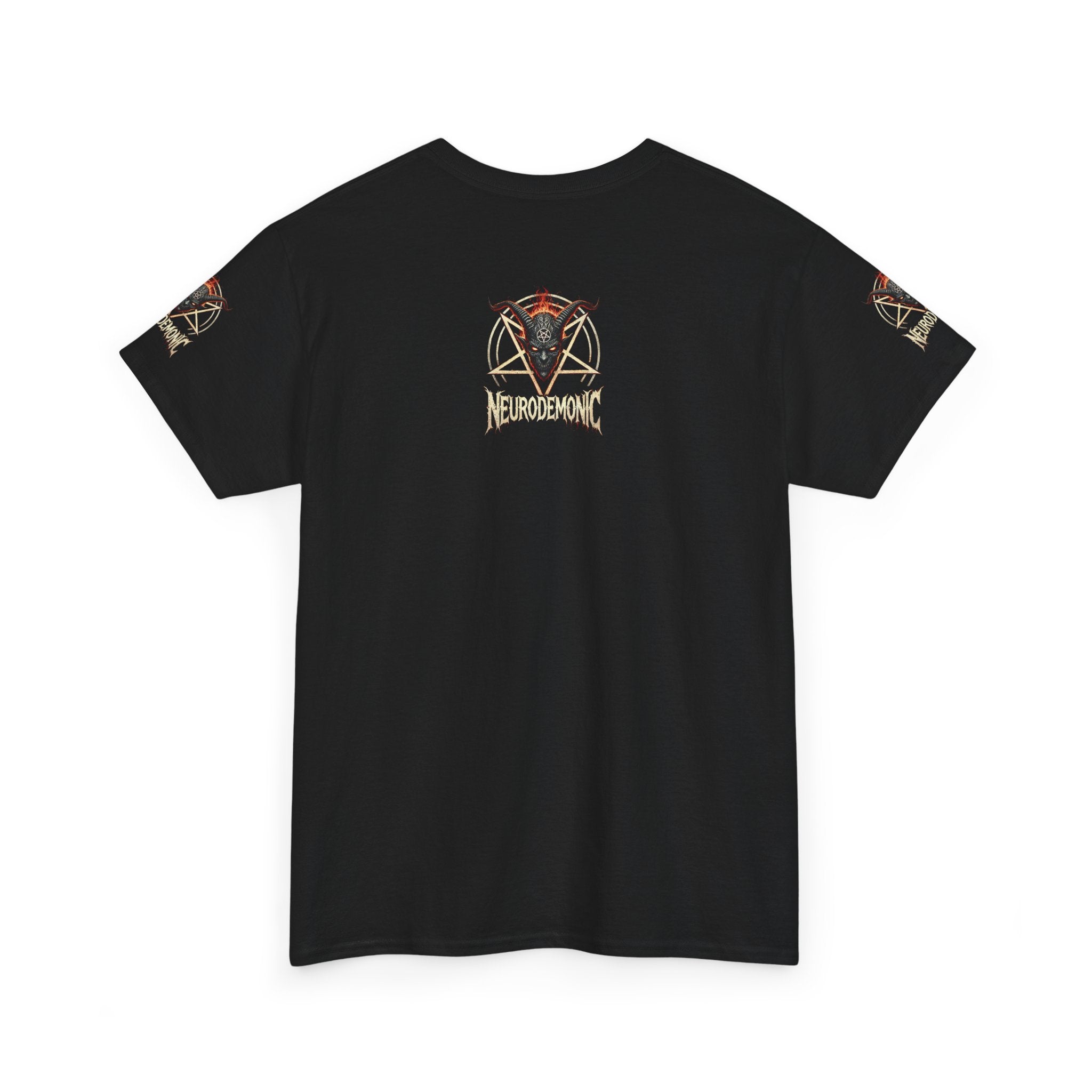 NeuroDemonic Baphomet Pentagram T-Shirt – Heavy Metal Streetwear Edition