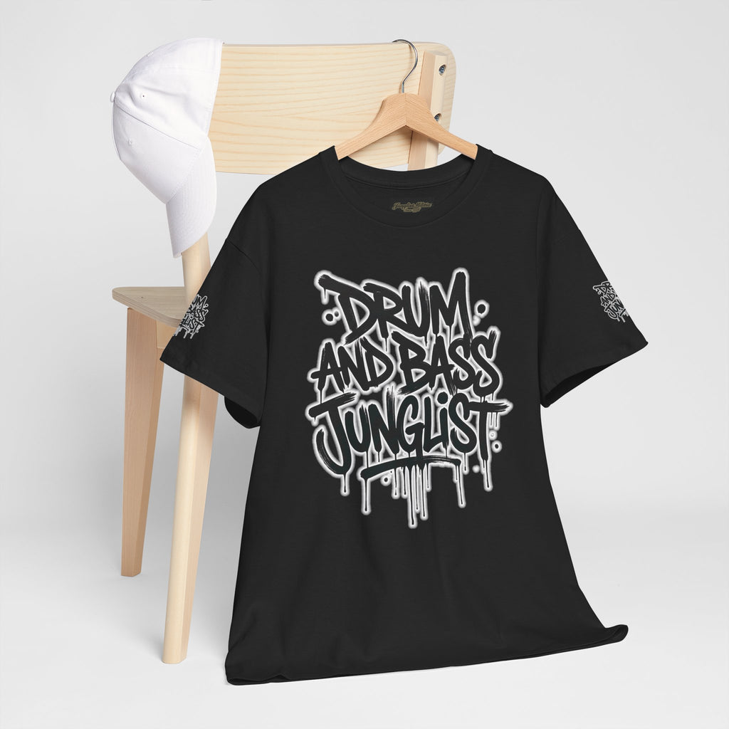 Junglist Militia™ Since 1996 | Drum & Bass Junglist Graffiti Gildan Premium Cotton T-Shirt | NeuroDemonic Records Official Streetwear | 10 Colors