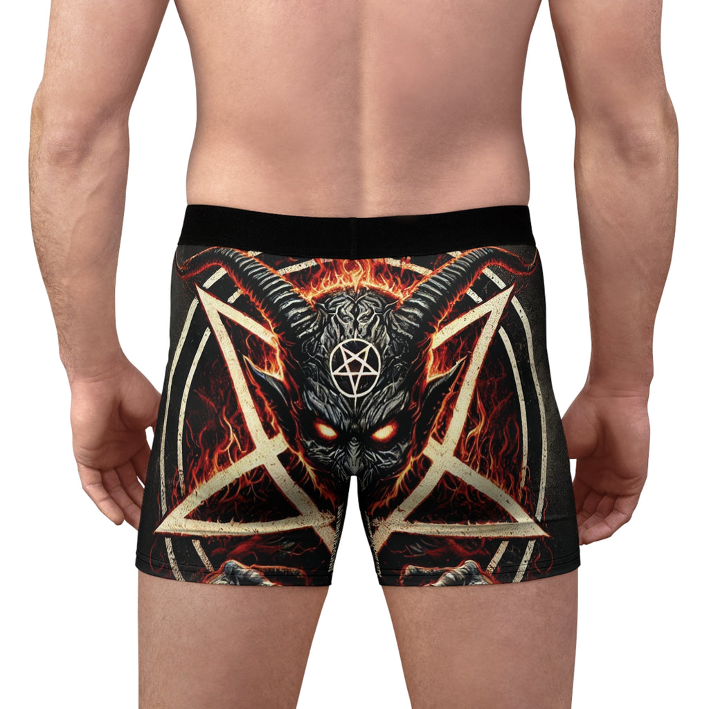 NeuroDemonic Infernal Baphomet Boxer Briefs – Premium Heavy Metal Underwear Edition