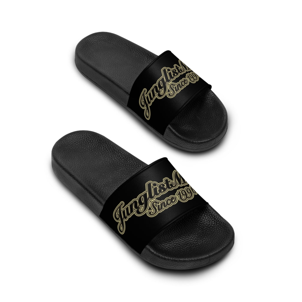 Men's Slide Sandals-Junglist Militia Since 1996 2nd Generation Logo