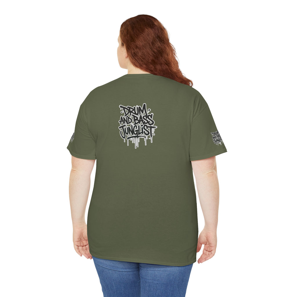 Junglist Militia™ Since 1996 | Drum & Bass Junglist Graffiti Gildan Premium Cotton T-Shirt | NeuroDemonic Records Official Streetwear | 10 Colors