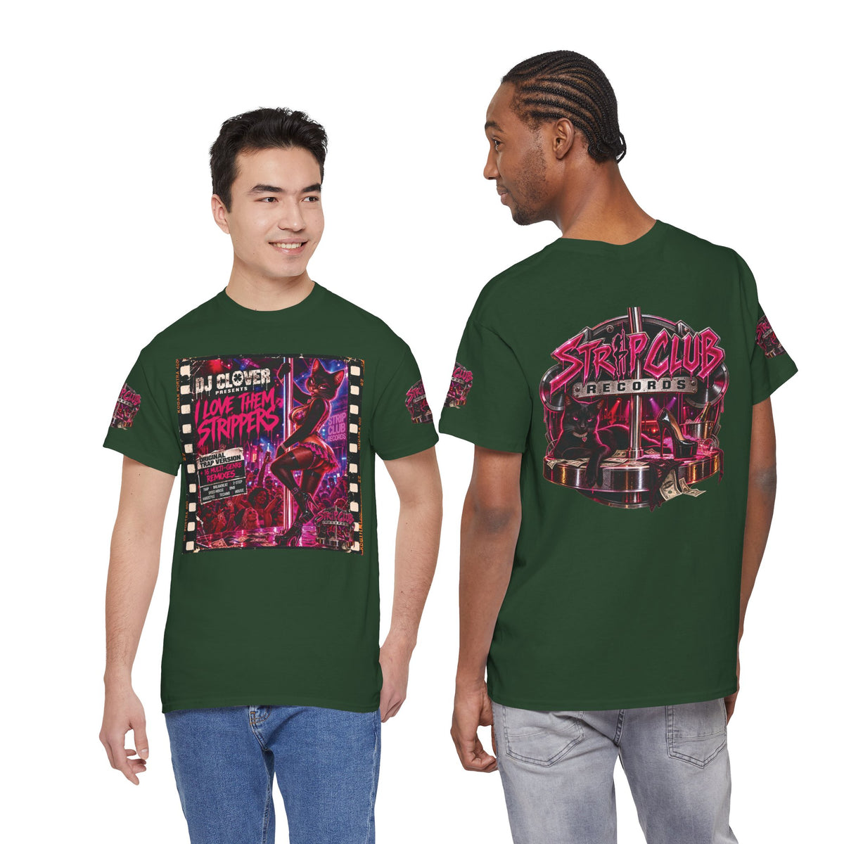 DJ Clover Presents “I Love Them Strippers” - Strip Club Records Official Album T-Shirt