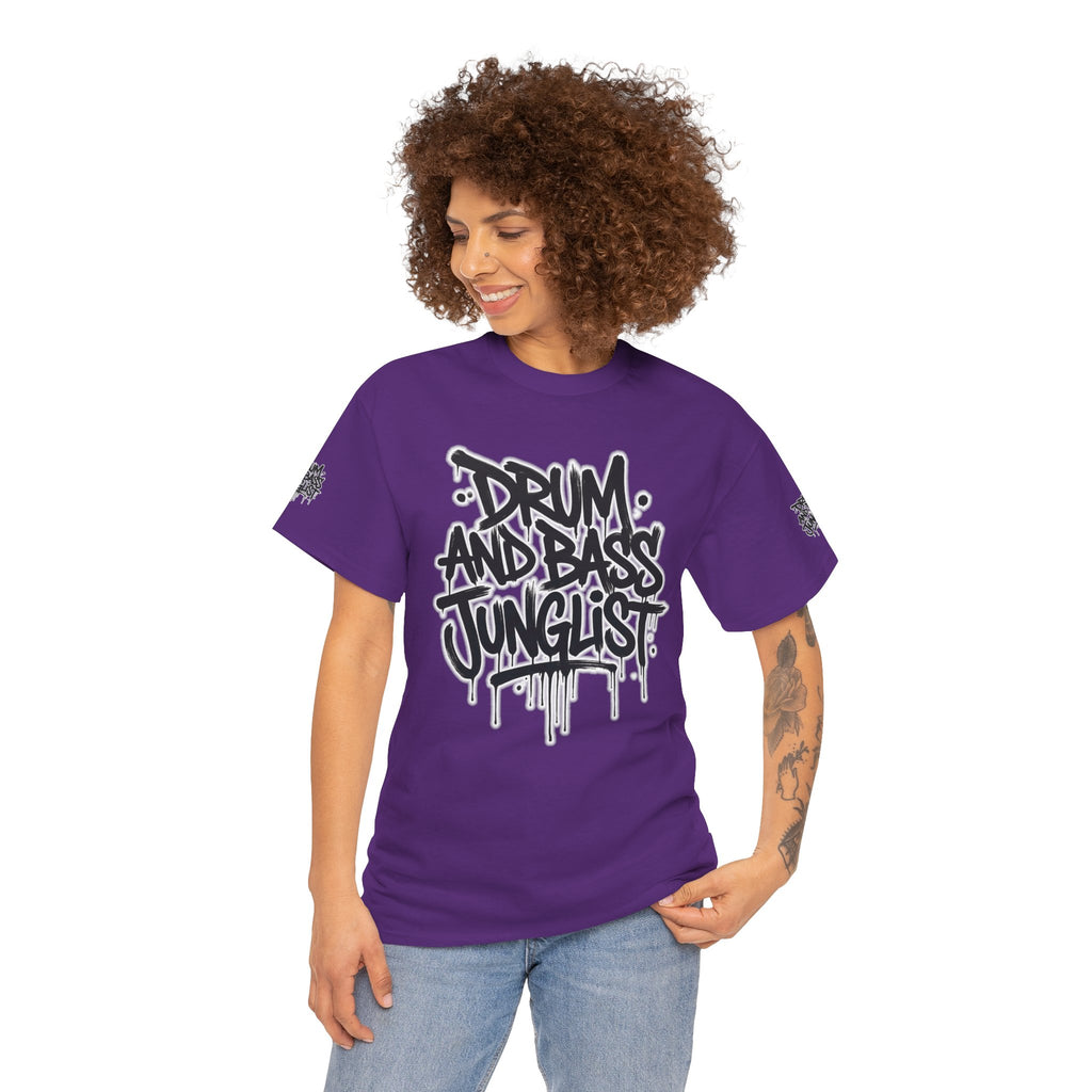 Junglist Militia™ Since 1996 | Drum & Bass Junglist Graffiti Gildan Premium Cotton T-Shirt | NeuroDemonic Records Official Streetwear | 10 Colors