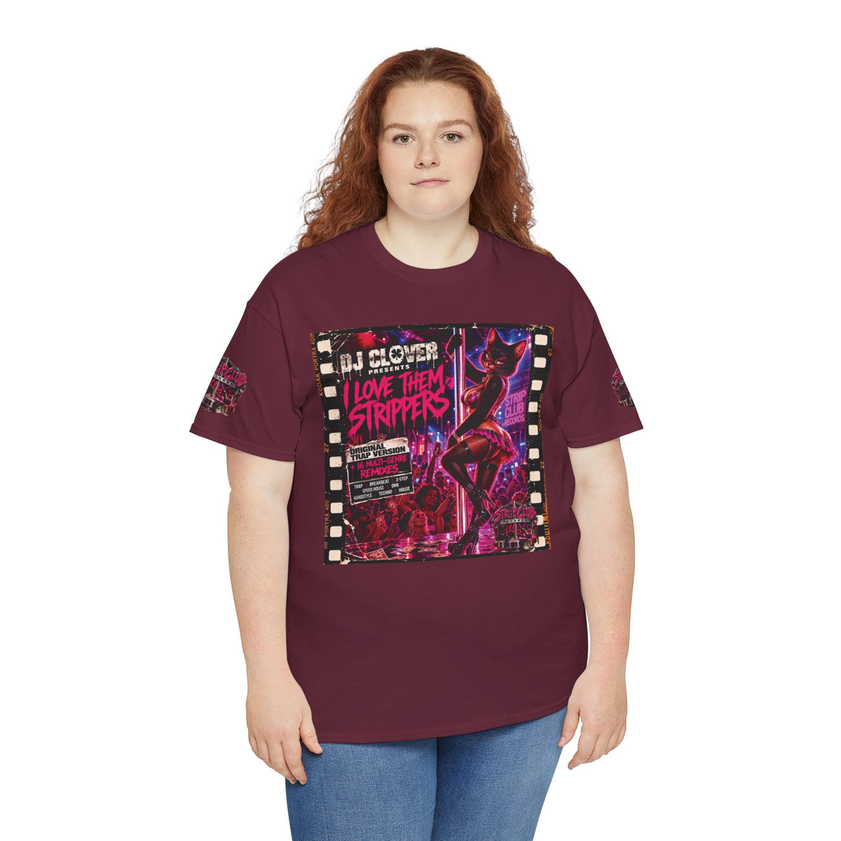 DJ Clover Presents “I Love Them Strippers” - Strip Club Records Official Album T-Shirt