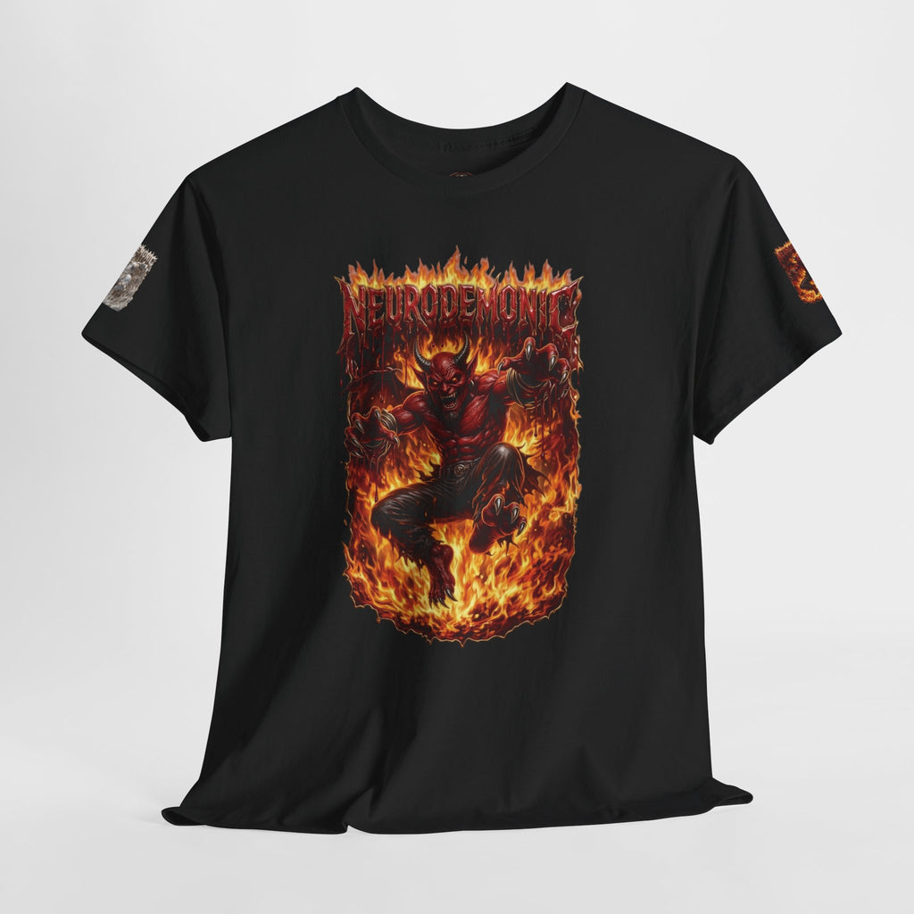 NeuroDemonic® Infernal Demon T-Shirt – Premium Gildan Underground Metal & Drum and Bass Streetwear | Premium Heavy Metal Edition