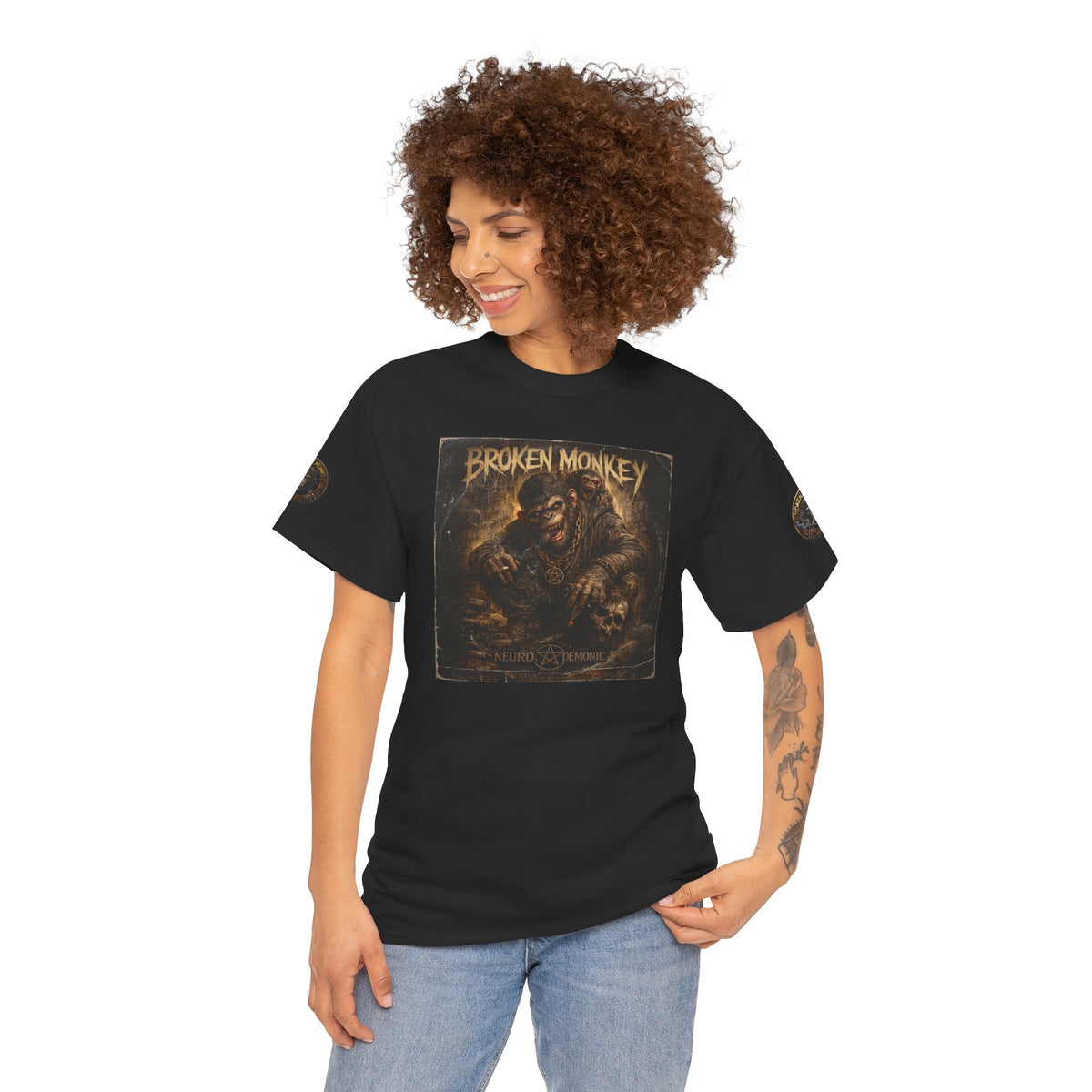 BROKEN MONKEY Vintage Heavyweight - Drum & Bass T-Shirt