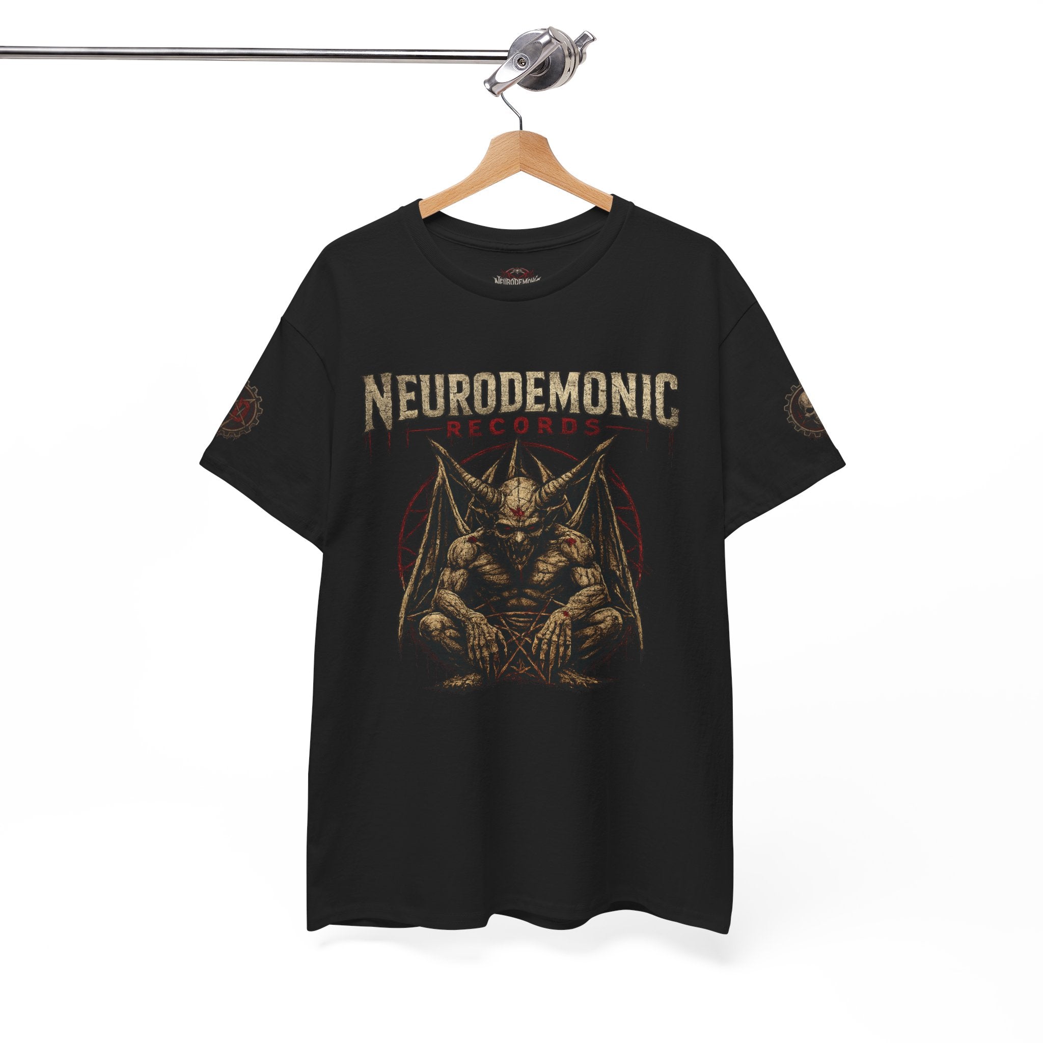 NeuroDemonic Records™ Premium Gildan Cotton T-Shirt – Gargoyle Demon Tour Edition
