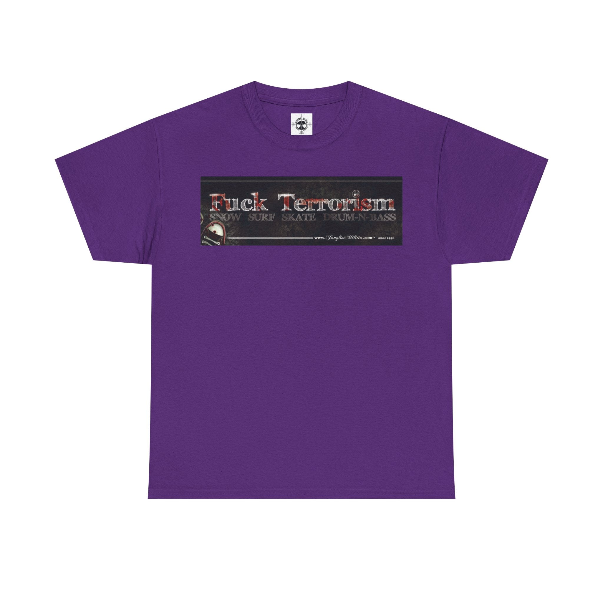 Fuck Terrorism - 1st gen logo - Junglist Militia Since 1996