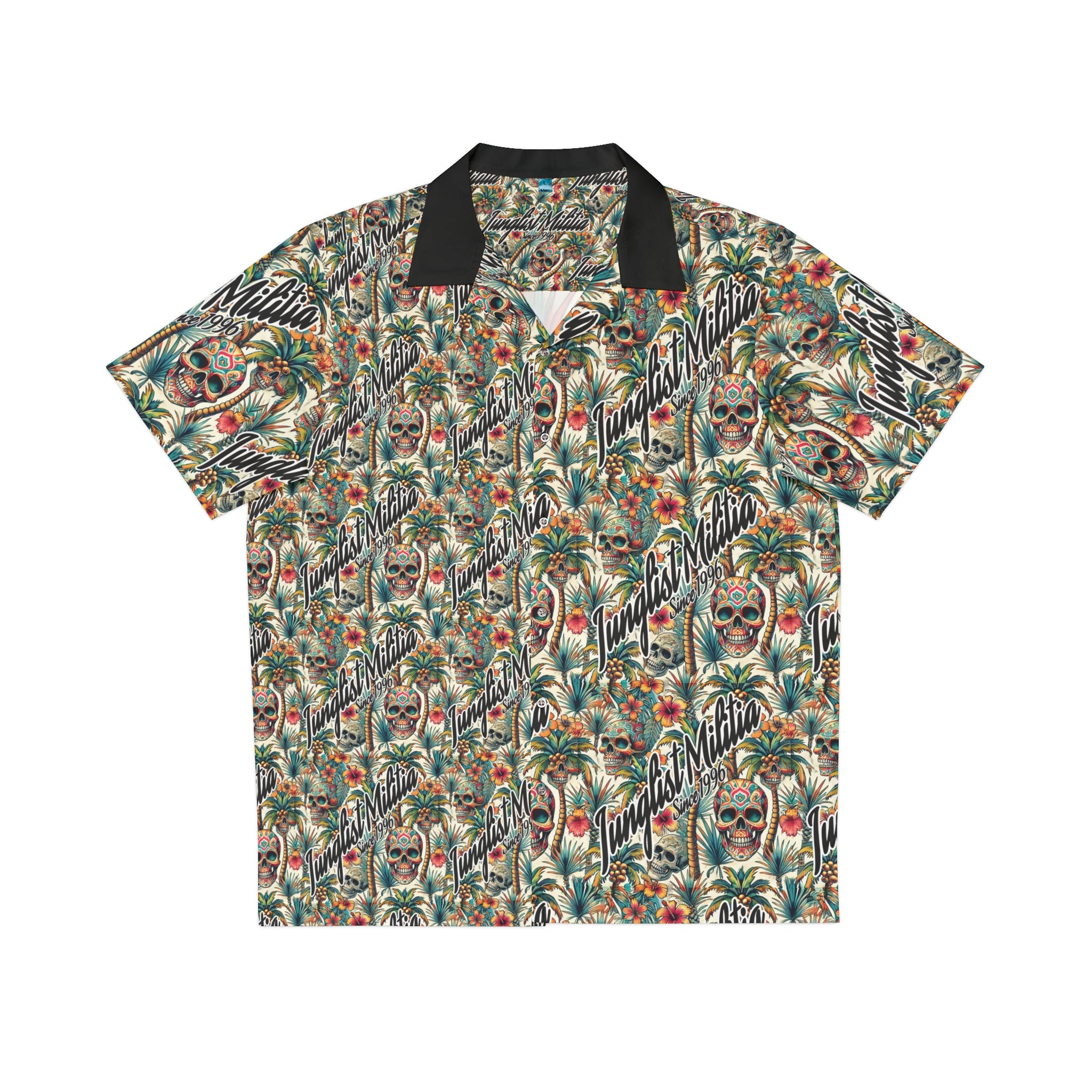 Men's Hawaiian/Mexican Voo Doo Junglist Militia Since 1996 Shirt