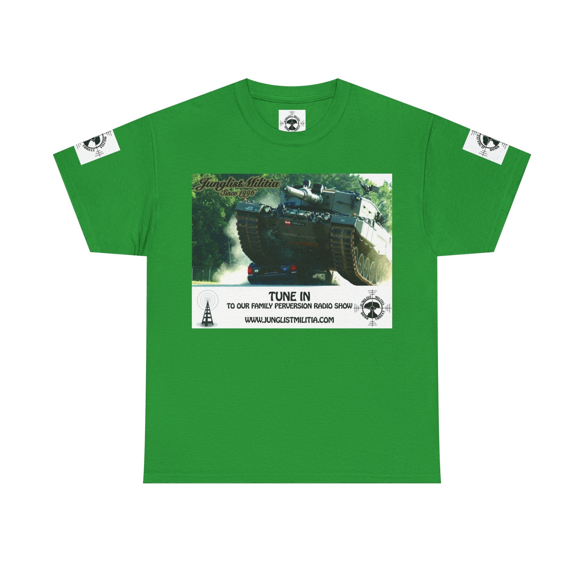 Classic Radio Junglist Militia The Junglist Militia Family Perversion Radio Show Los Angeles, California. Unisex Gildan T-Shirt