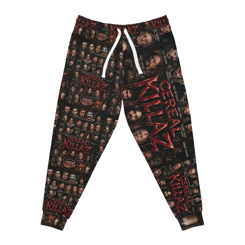 CEREAL KILLAZ Unisex All-Over Print Joggers | True Crime Horror Streetwear Sweatpants