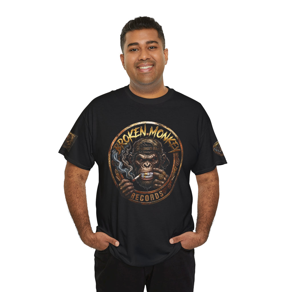 Broken Monkey Records Premium Heavy Drum & Bass T-Shirt | Neurofunk • Jump Up • Jungle • DJ Streetwear