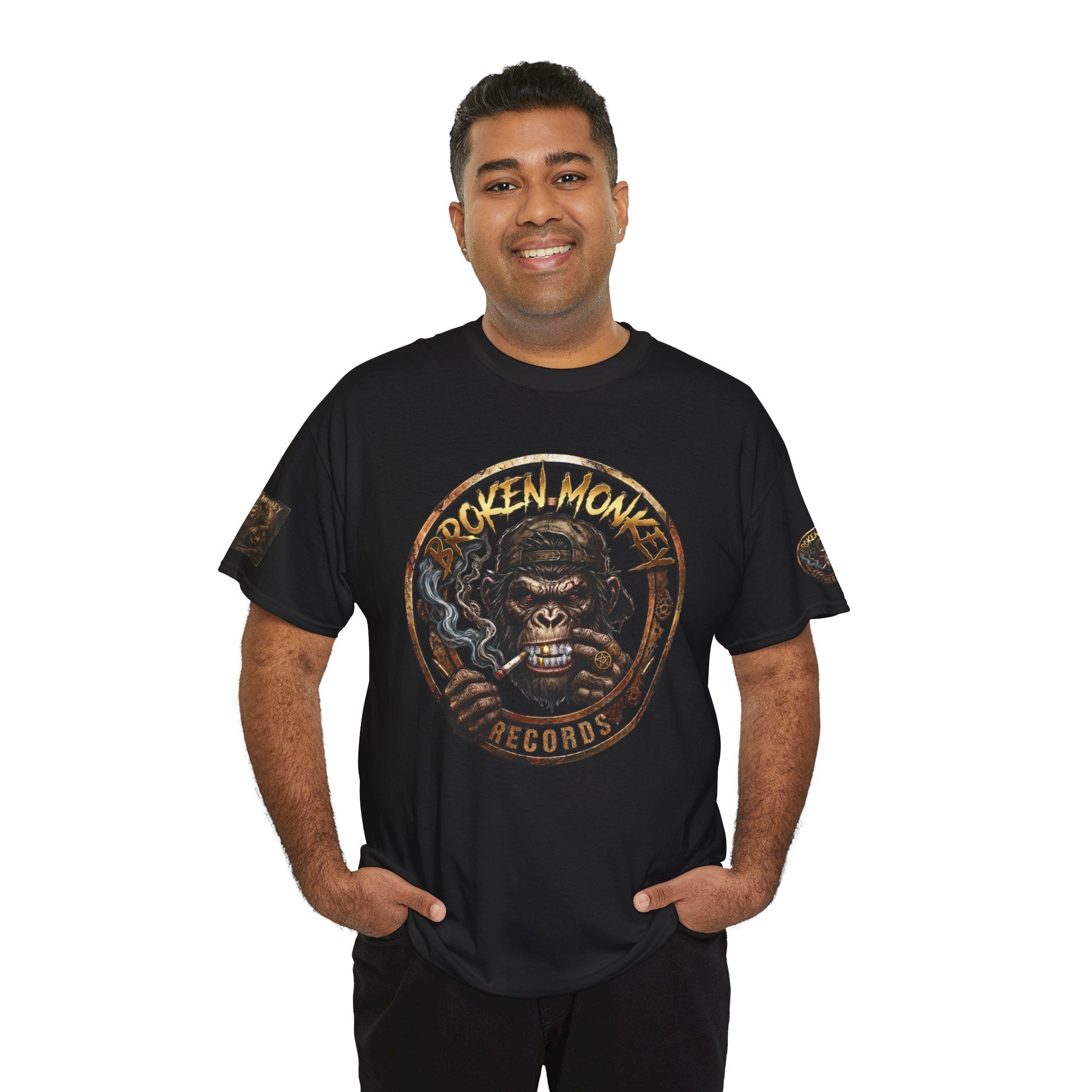 Broken Monkey Records Premium Heavy Drum & Bass T-Shirt | Neurofunk • Jump Up • Jungle • DJ Streetwear