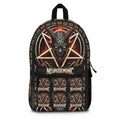 NeuroDemonic Goat Pentagram Backpack – Premium Heavy Metal Streetwear Edition