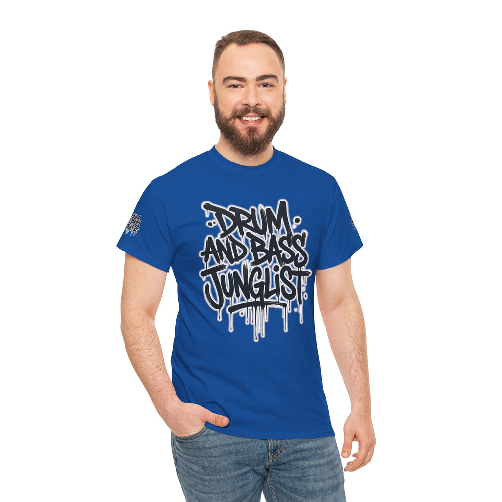 Junglist Militia™ Since 1996 | Drum & Bass Junglist Graffiti Gildan Premium Cotton T-Shirt | NeuroDemonic Records Official Streetwear | 10 Colors
