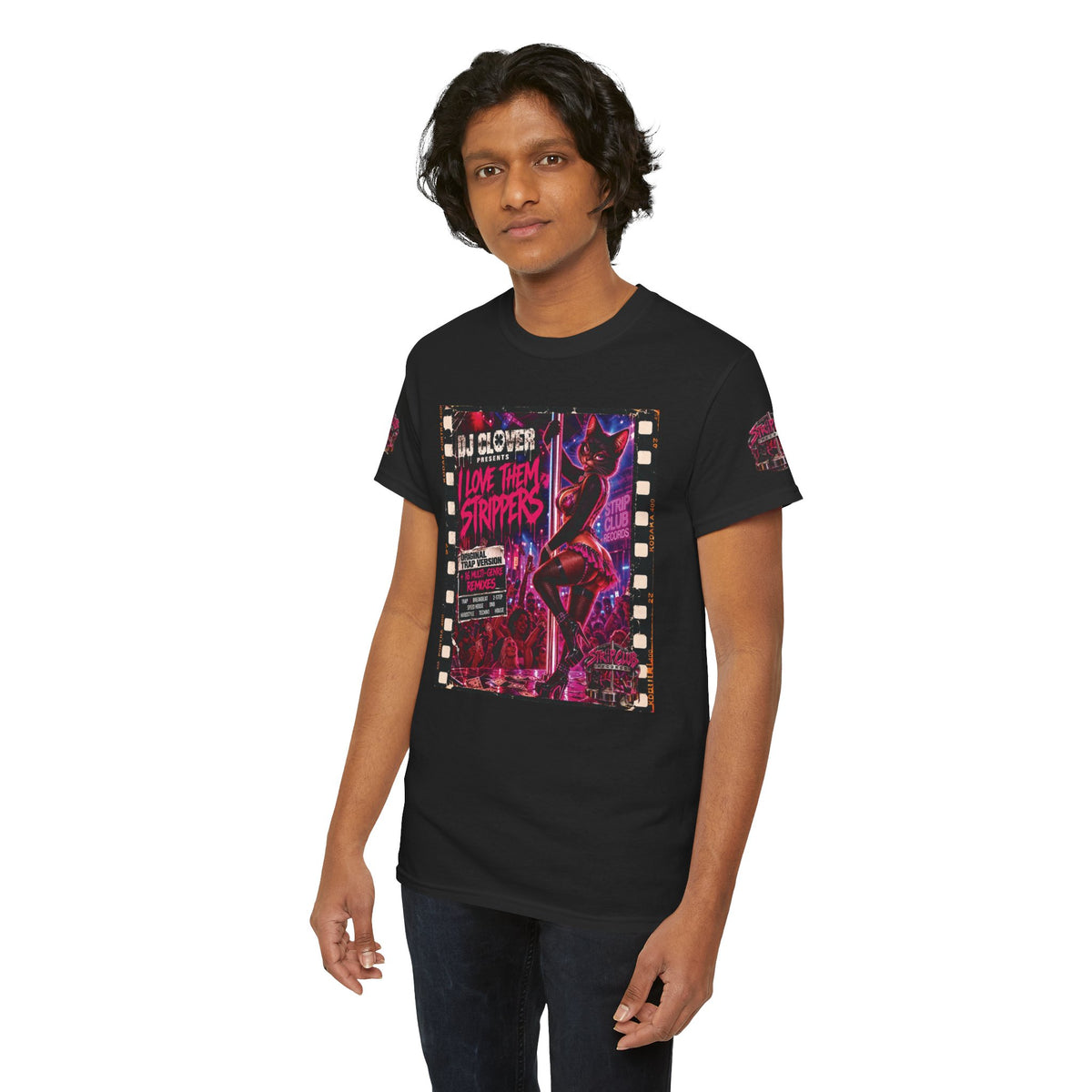 DJ Clover Presents “I Love Them Strippers” - Strip Club Records Official Album T-Shirt