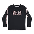 White Guilt Paranormal Stench Long Sleeve Shirt - Junglist Militia Since 1996 - Skull Fuckers