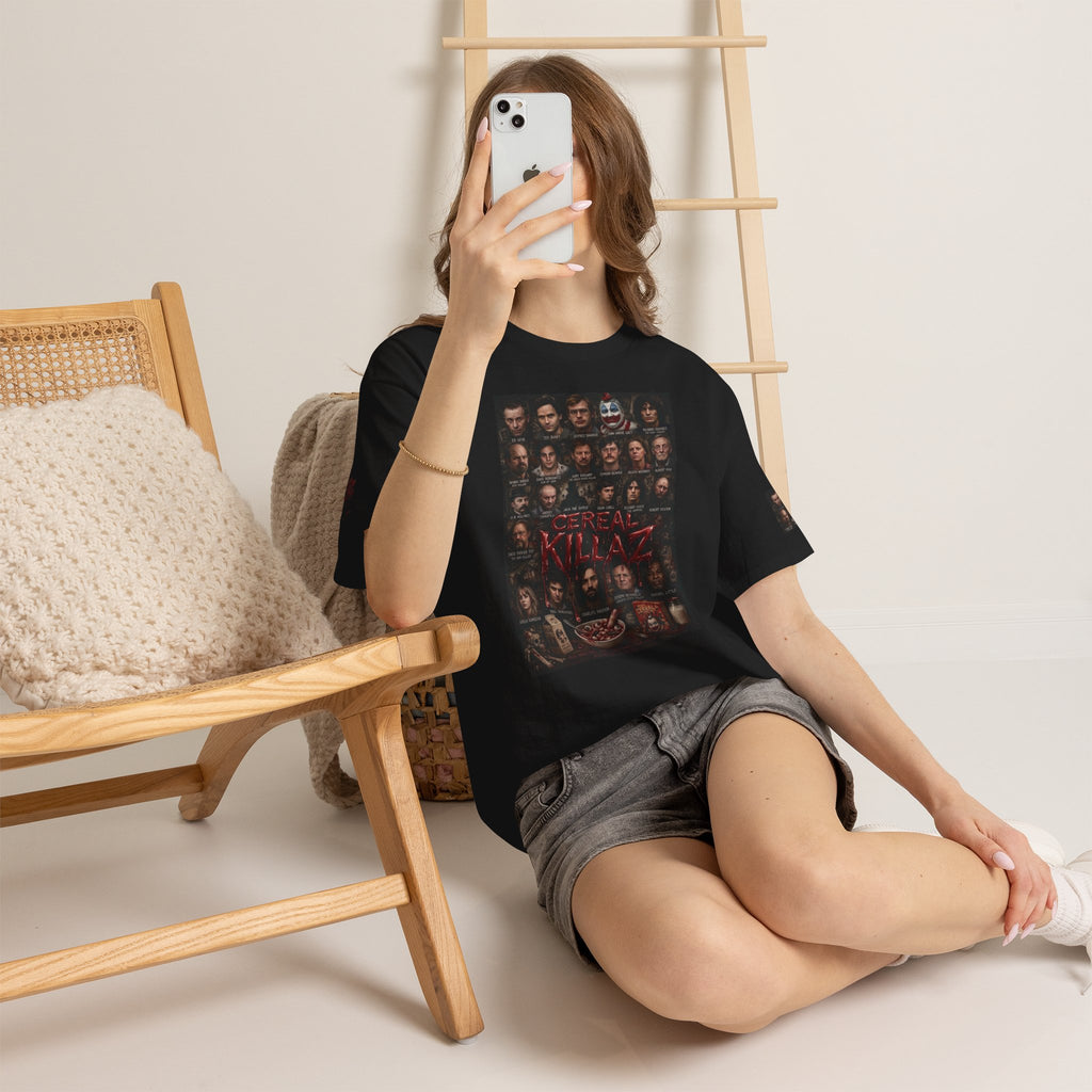 CEREAL KILLAZ™ True Crime Horror Graphic T-Shirt | Gothic Streetwear | NeuroDemonic