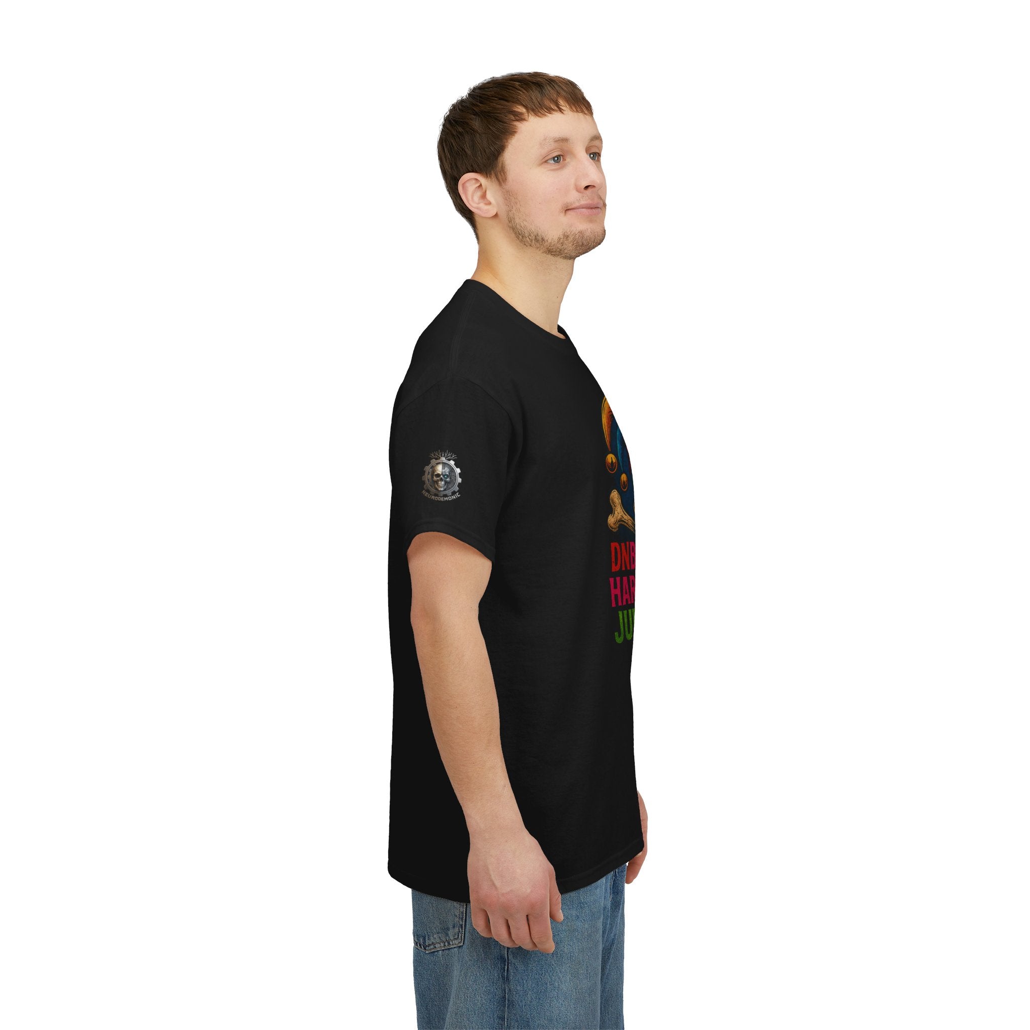 NeuroDemonic Carnival Jester T-Shirt – DNB Hardstyle Jungle Techno Edition