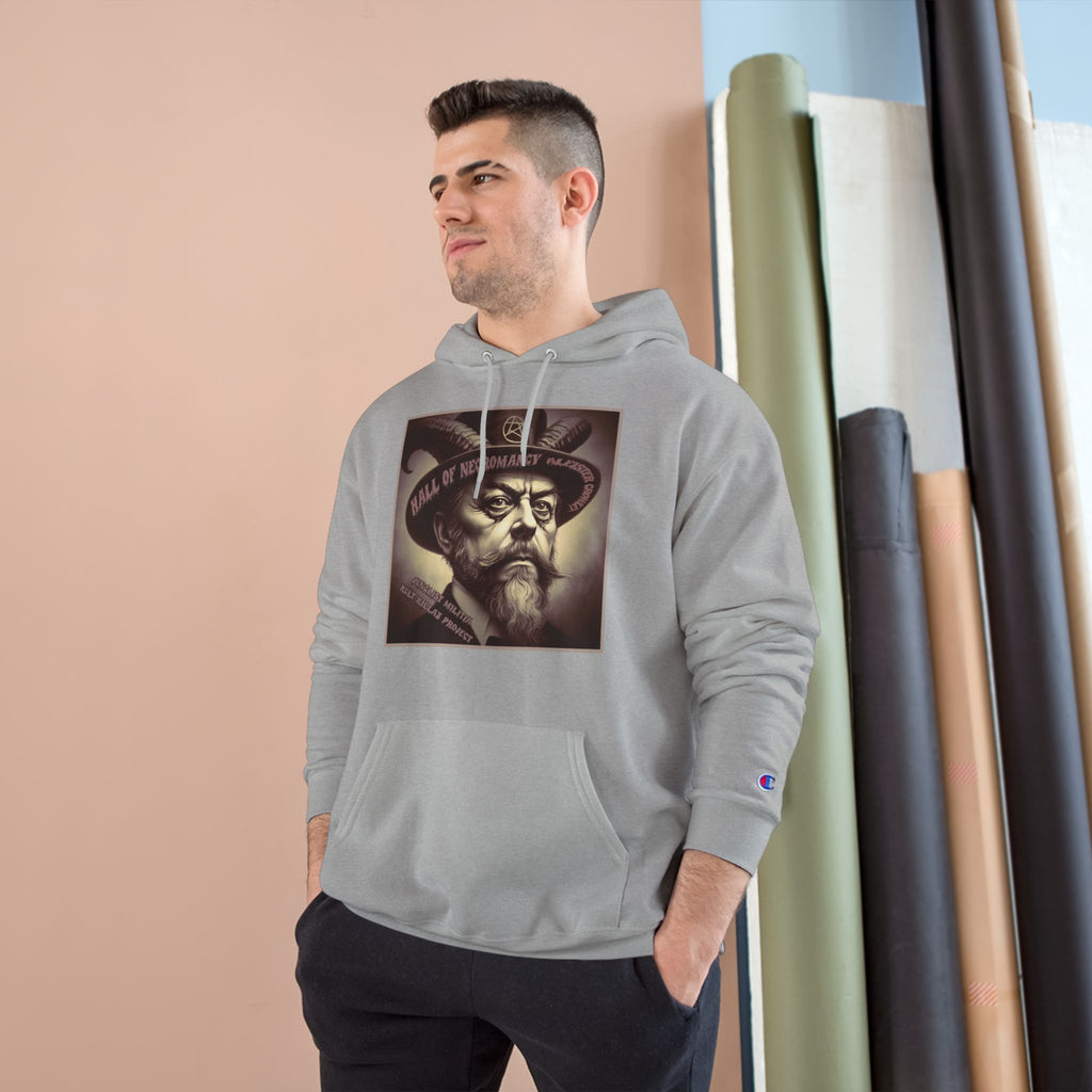Champion Hoodie-Hall of Necromancy-Aleister Crowley-JUNGLIST MILITIA-KULT KILLAZ PROJECT