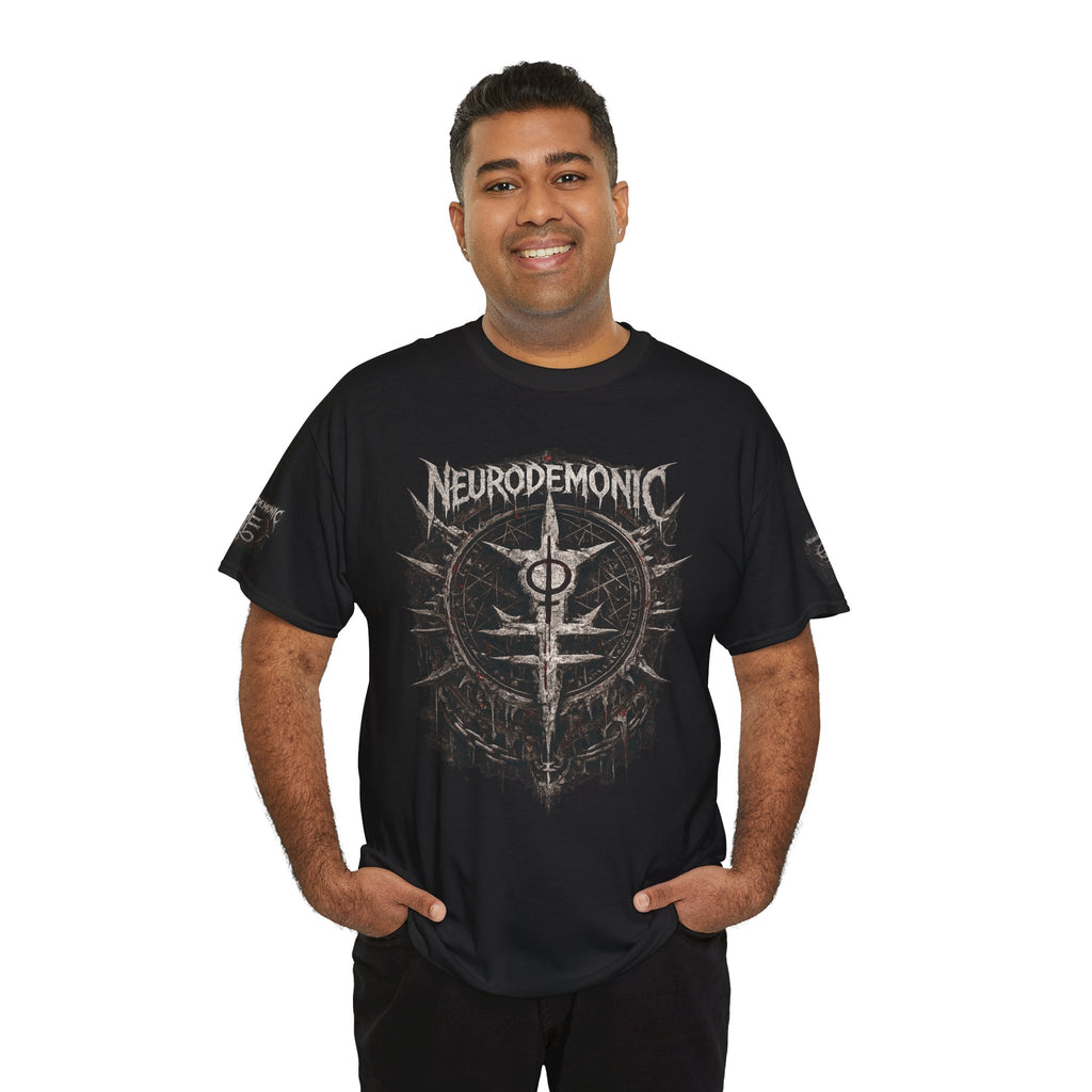 NeuroDemonic Cult Sigil T-Shirt – Forged From Sound, Built From Shadows | Premium Gildan Front & Back Graphic Tee