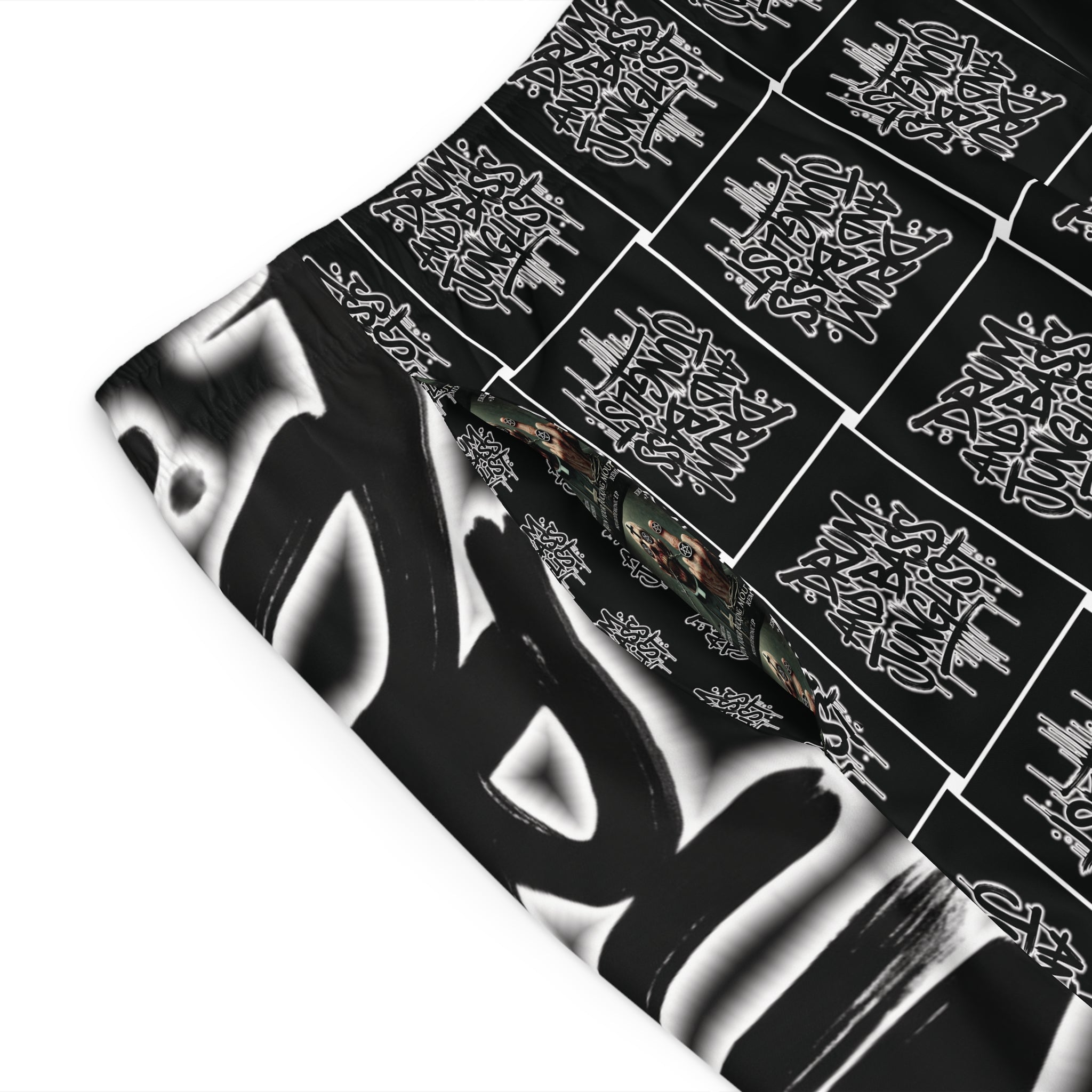 Drum & Bass Junglist Premium Board Shorts – NeuroDemonic Streetwear Edition