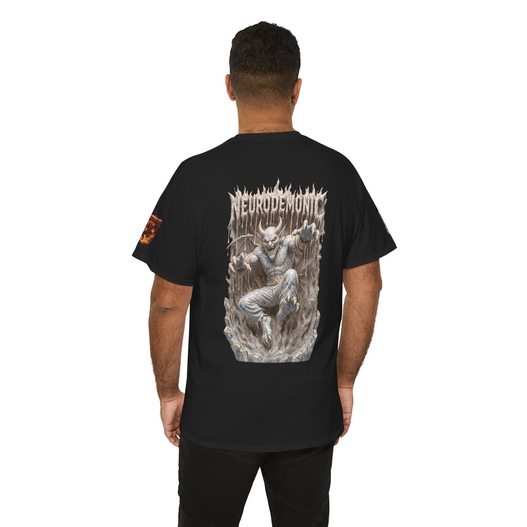 NeuroDemonic® Infernal Demon T-Shirt – Premium Gildan Underground Metal & Drum and Bass Streetwear | Premium Heavy Metal Edition