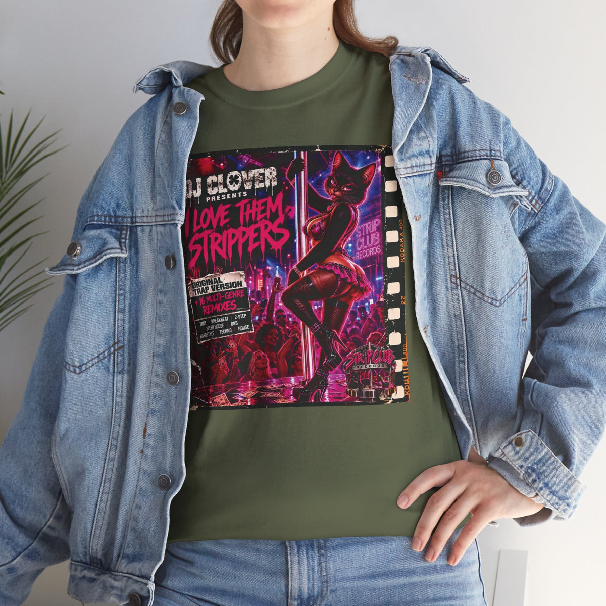 DJ Clover Presents “I Love Them Strippers” - Strip Club Records Official Album T-Shirt